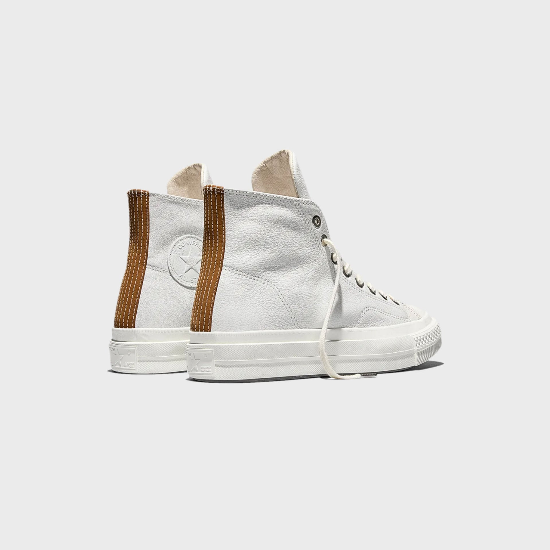 Converse First String Premium Leather - Cream / Brown