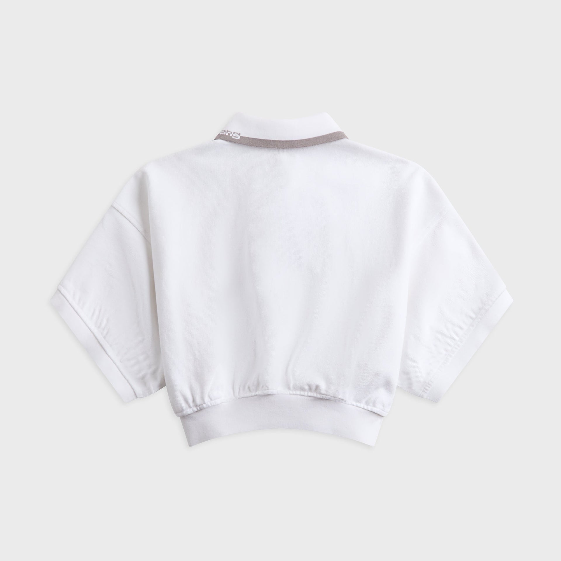Alexander Wang Relaxed Cropped Cinched Polo - White