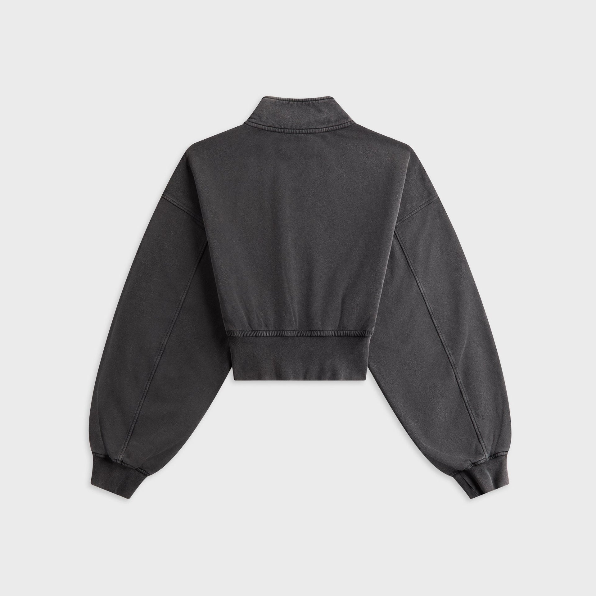 Alexander Wang Cropped Half Zip Pull Over - Washed Asphalt