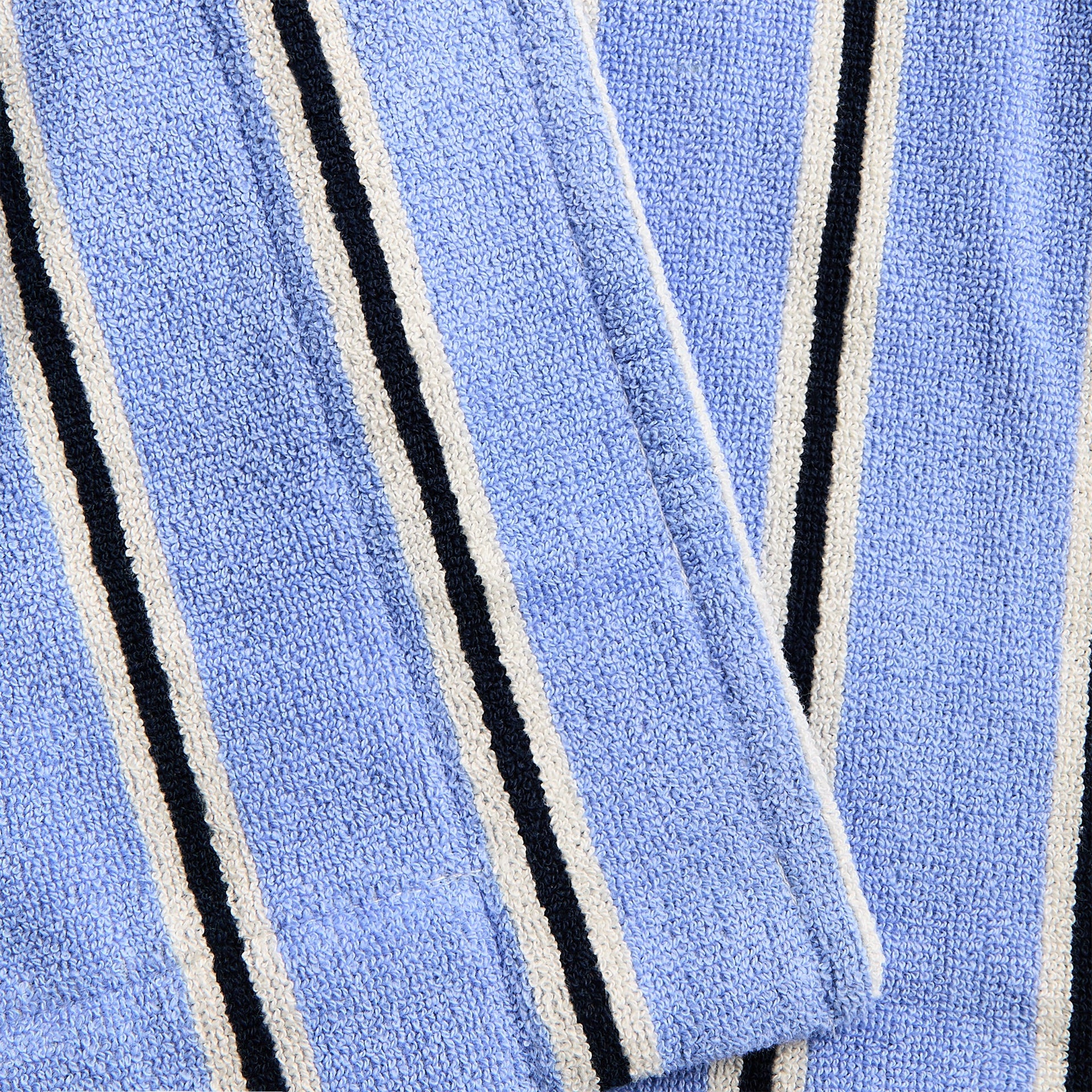 Tekla Hooded Bathrobe in Bassett Stripes