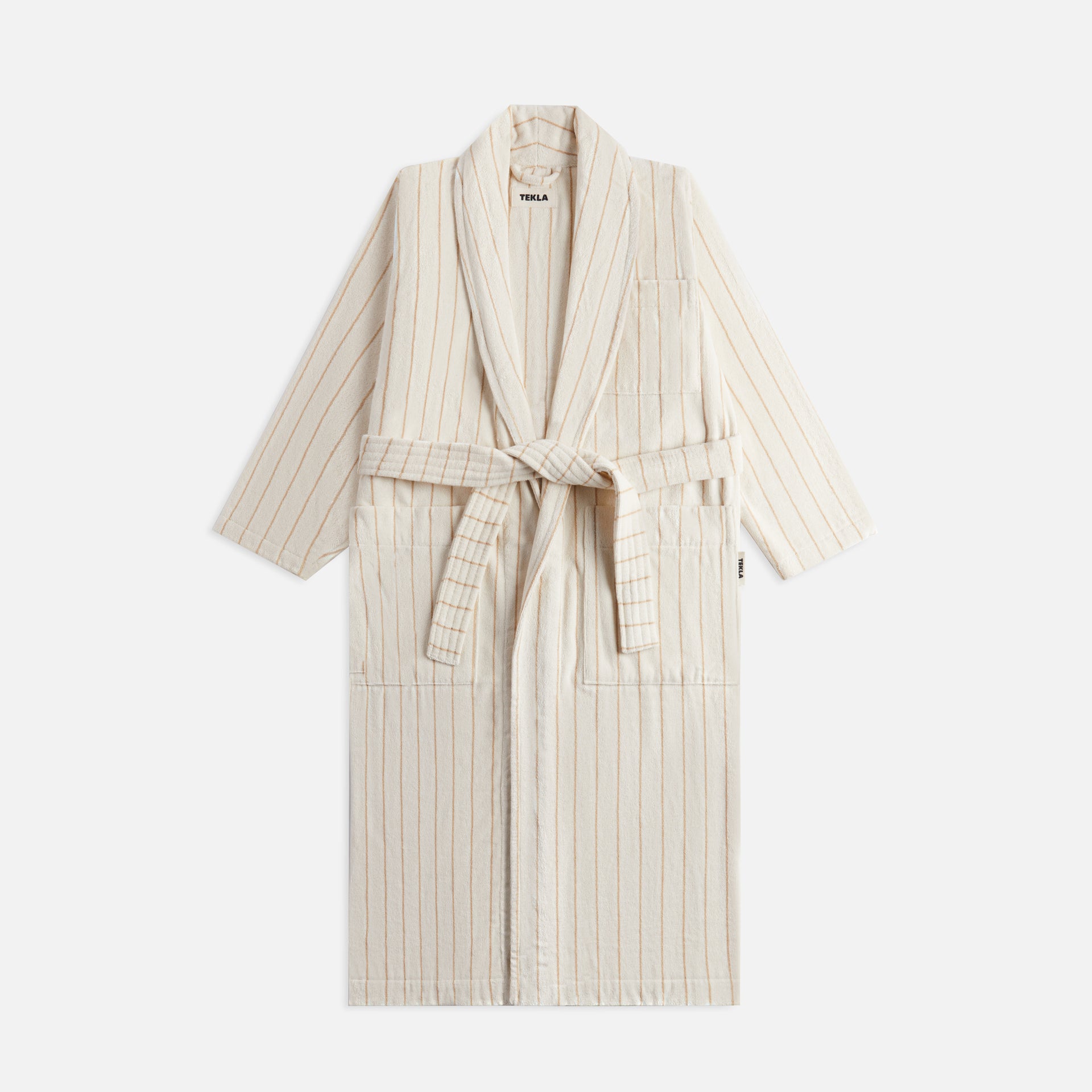 Tekla Classic Bathrobe - Sienna Stripes