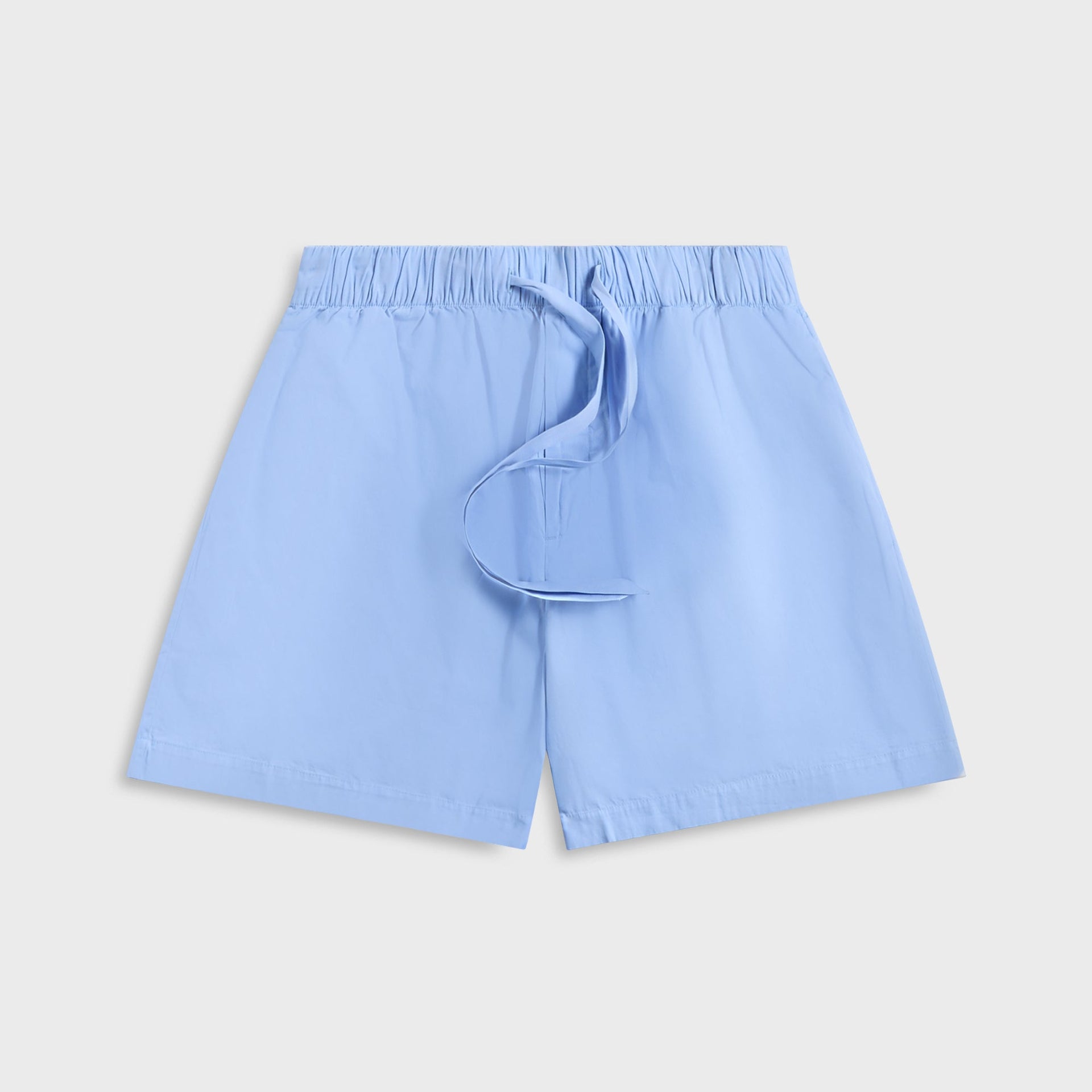 Tekla Poplin Pyjama Shorts in Solid Cornflower Blue