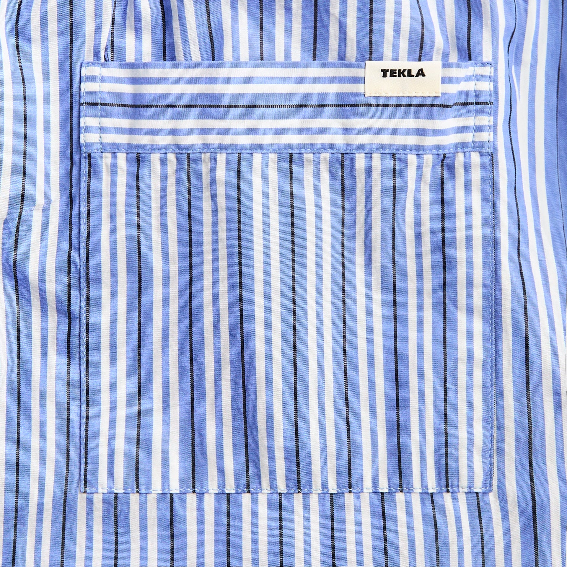 Tekla Poplin Pyjama Pants in Penny Stripes