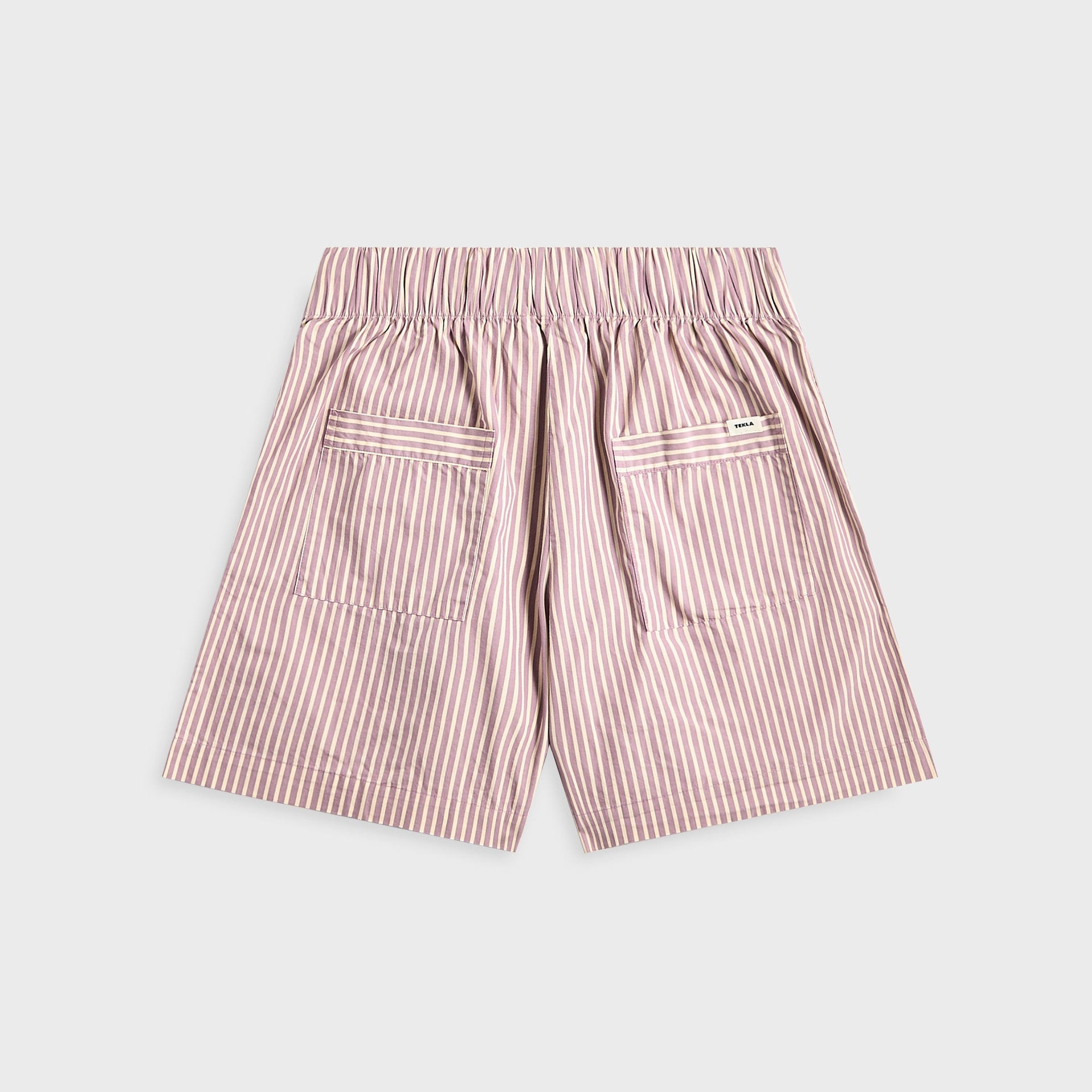 Tekla Poplin Pyjamas Shorts in Skipper Stripes