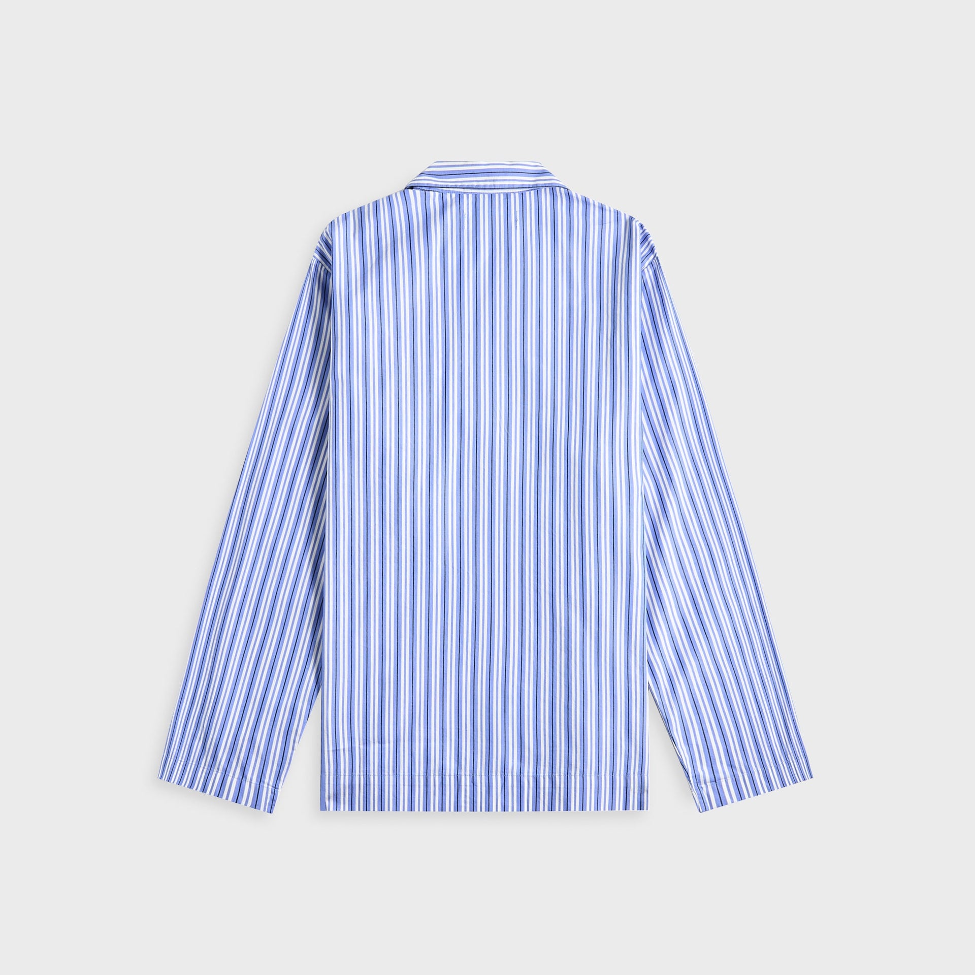 Tekla Cotton Poplin Pyjama Shirt in Penny Stripes