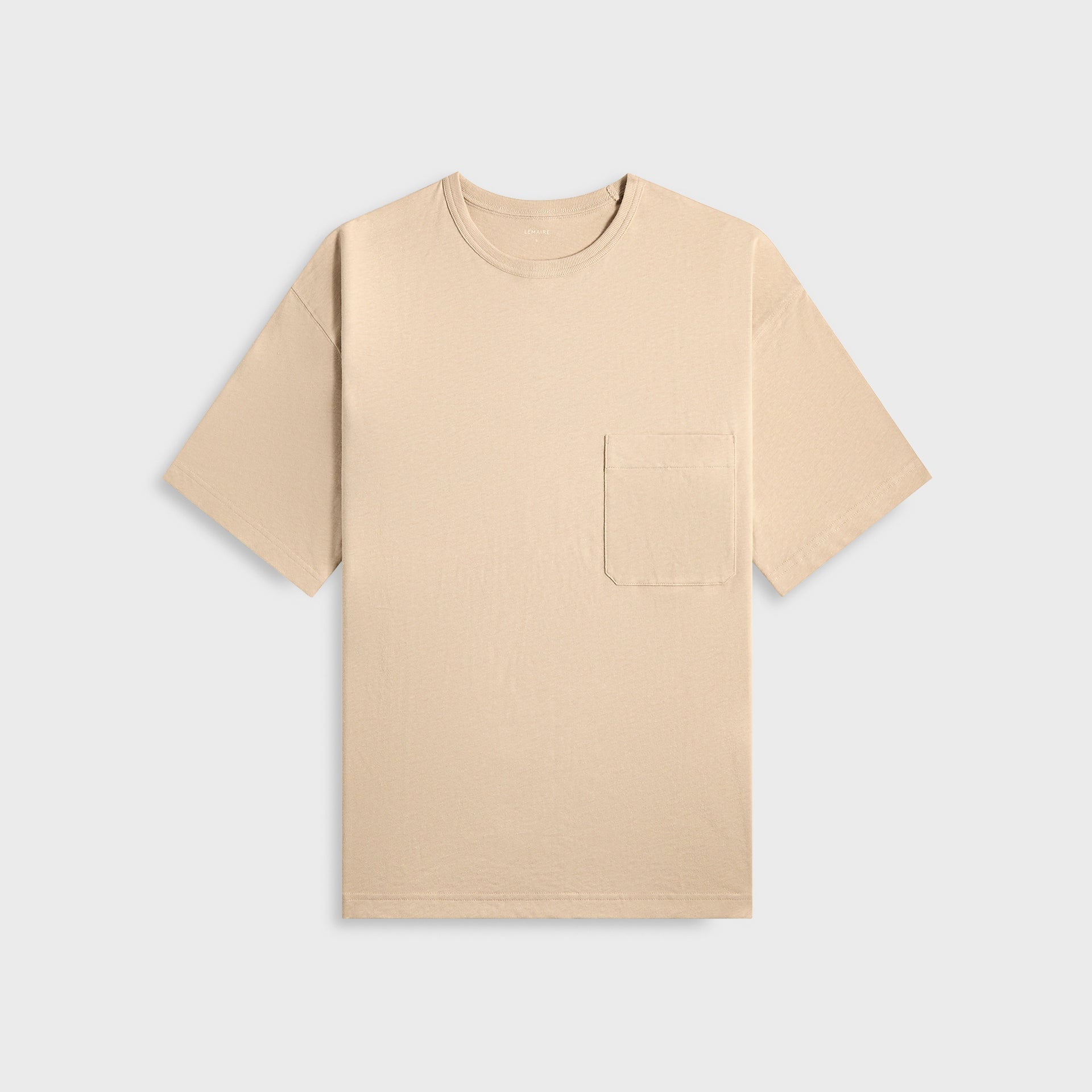 Lemaire Boxy Short Sleeve Tee - Warm Beige