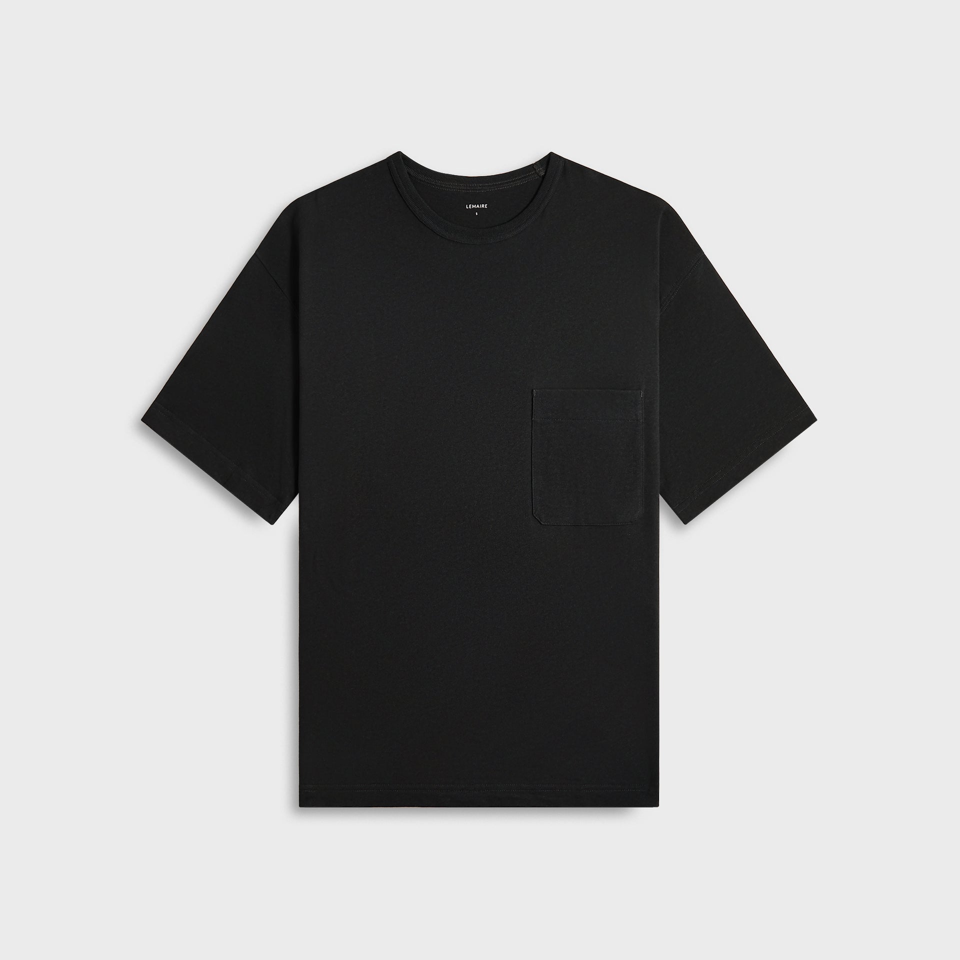 Lemaire Boxy Short Sleeve Tee - Jet Black