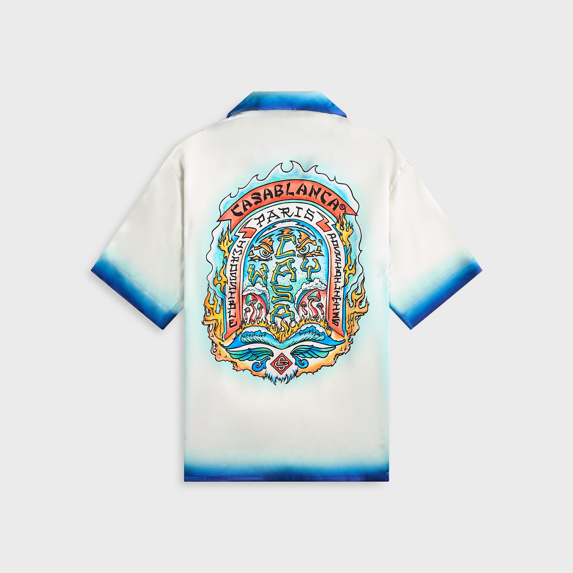 Casablanca Cuban Collar Shirt - White