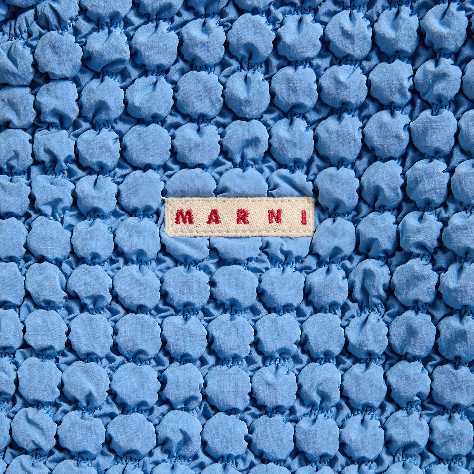 Marni Crinkled Nylon Gilet Waistcoat - Iris Blue