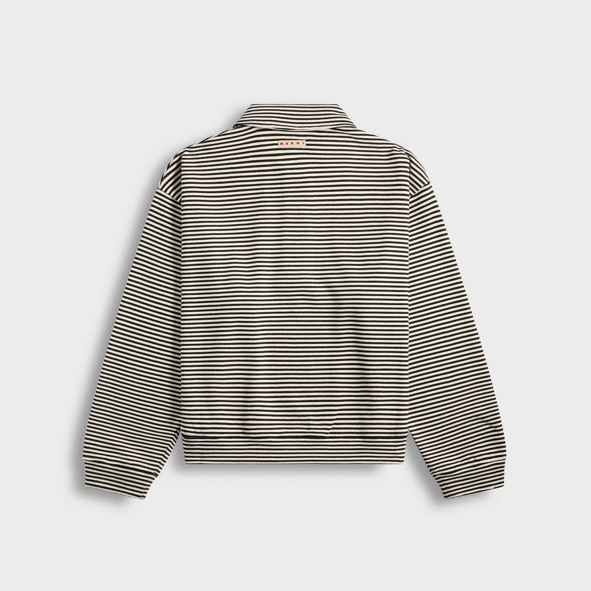 Marni Polo Neck Long-Sleeved Sweatshirt in Black