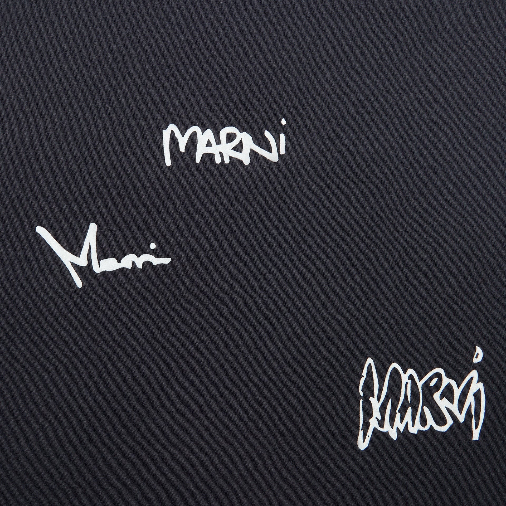 Marni Short Sleeved Tee in Blue / Black