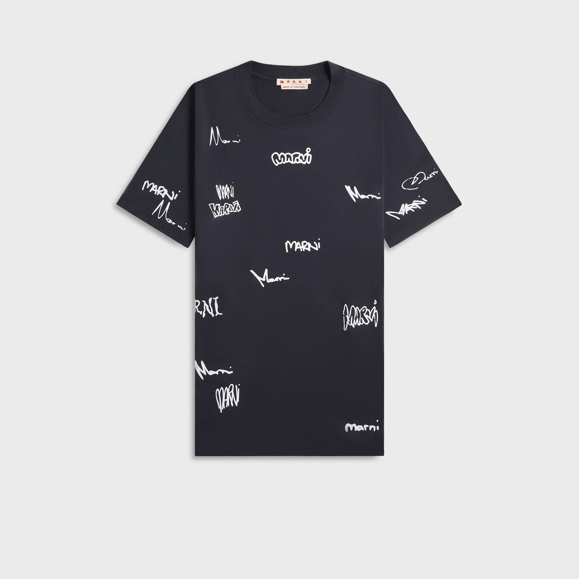 Marni Short Sleeved Tee in Blue / Black