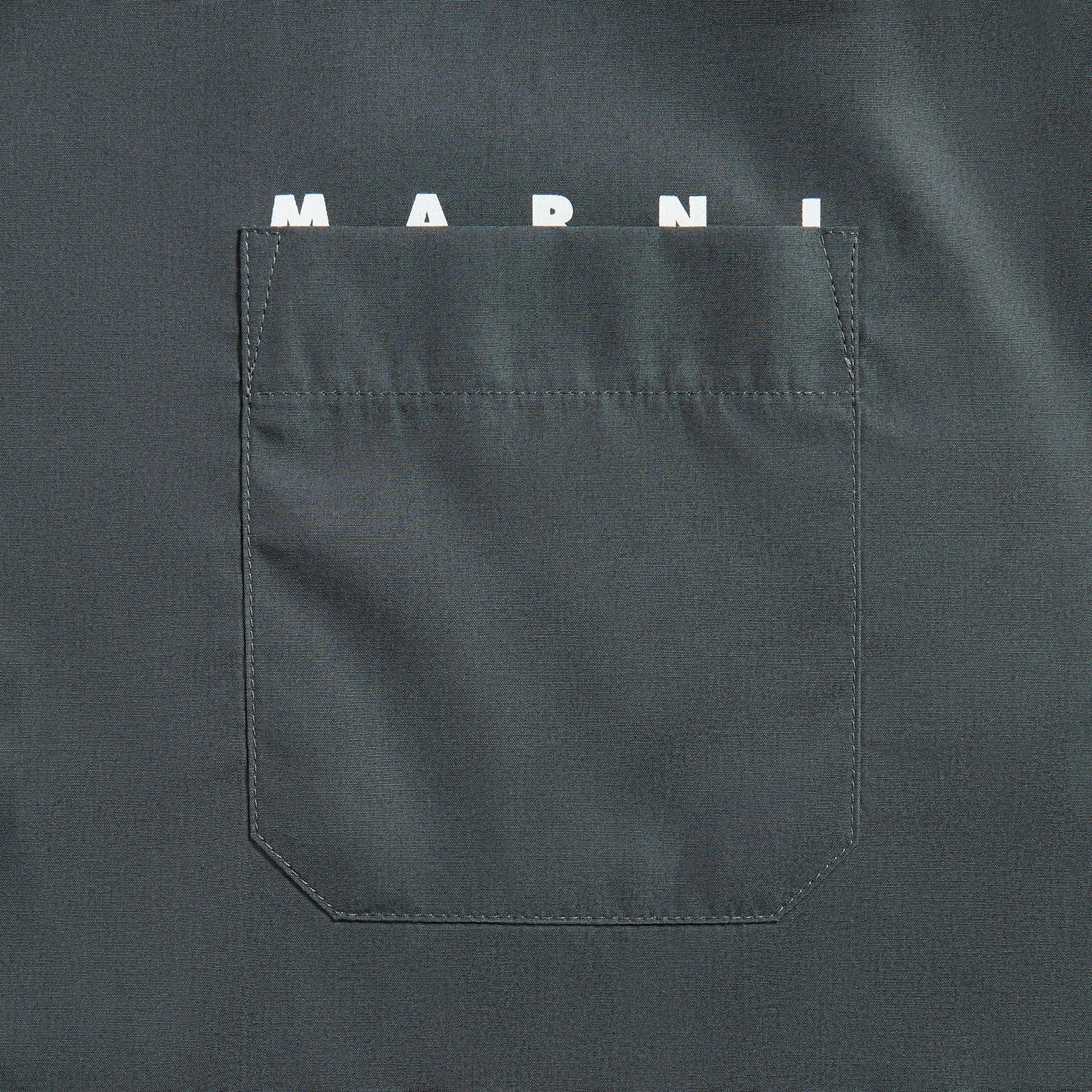 Marni Bowling Shirt in Dark Ash