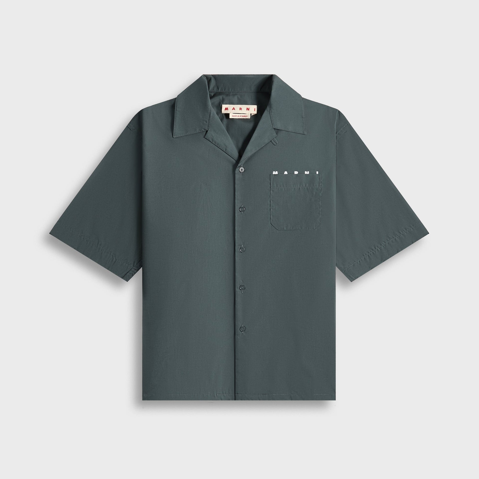 Marni Bowling Shirt in Dark Ash