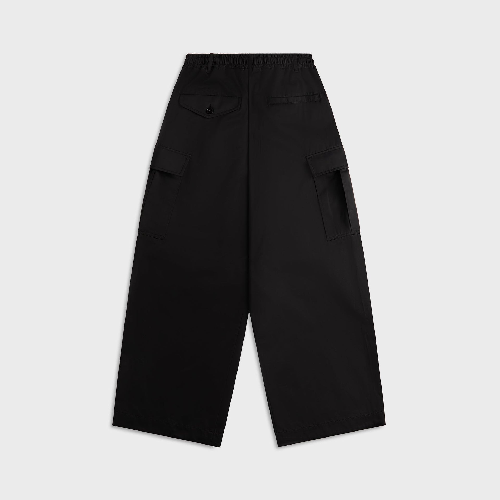 Marni Taffeta Drawstring Cargo Workwear Gabardine Pant in Black