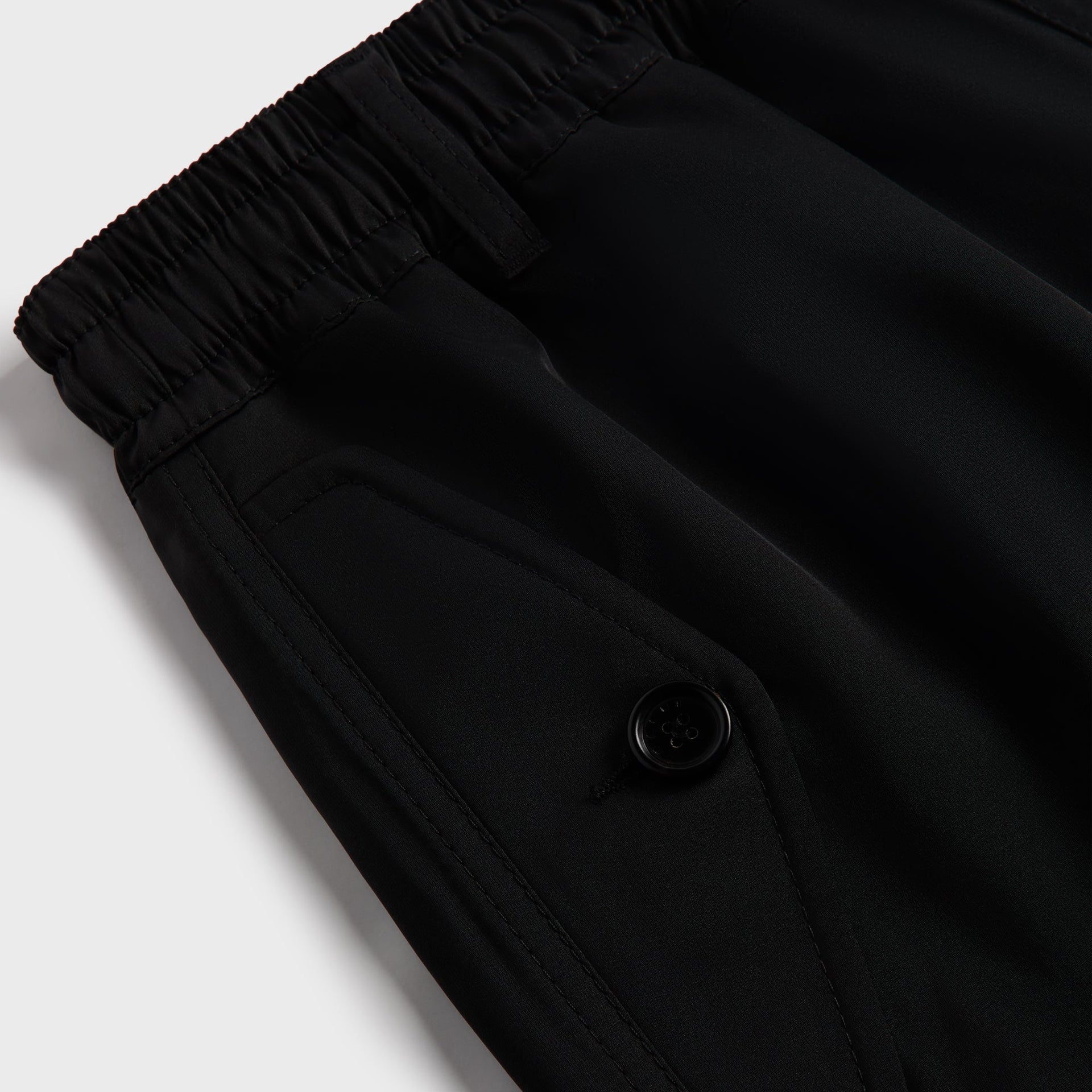 Marni Taffeta Drawstring Cargo Workwear Gabardine Pant in Black