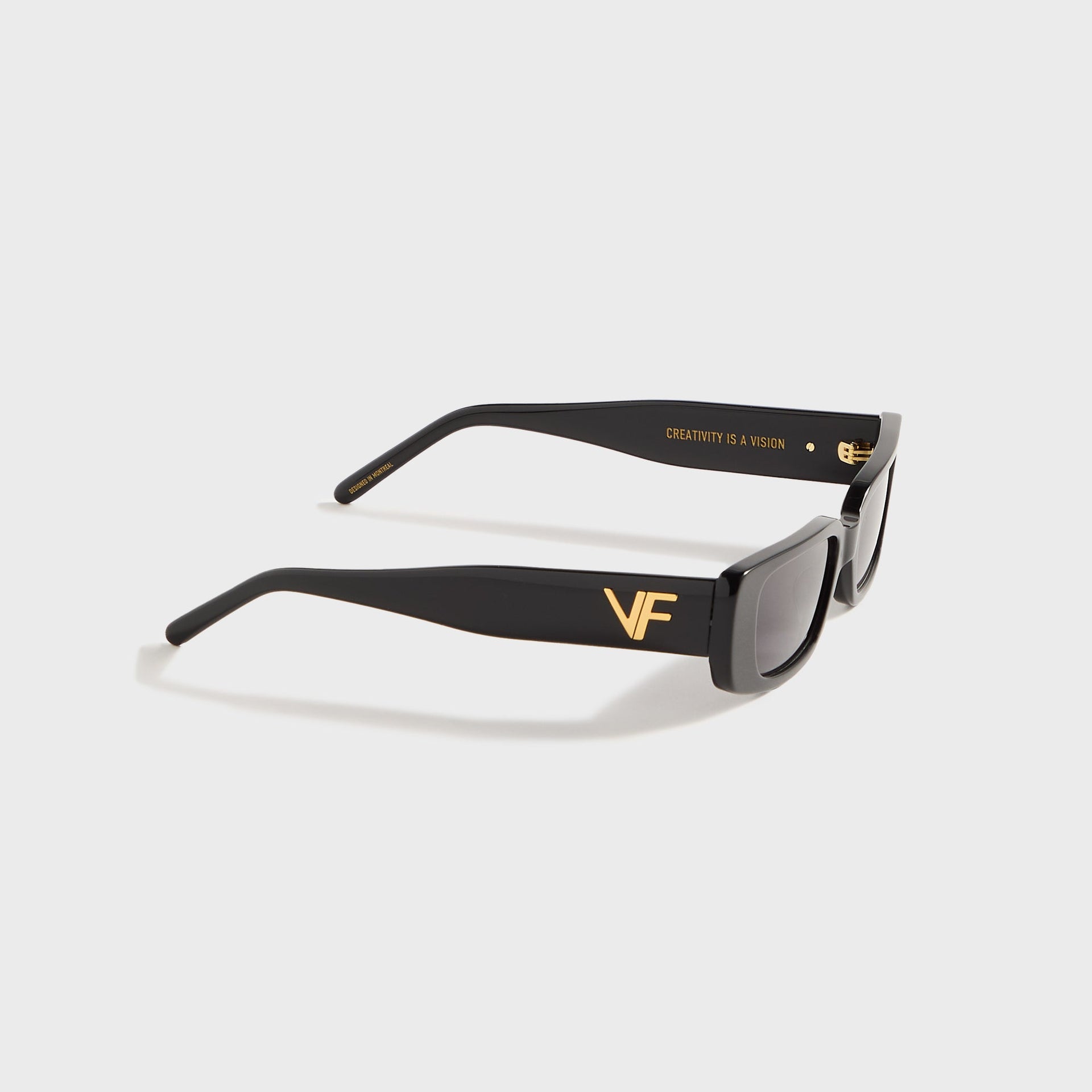 Vintage Frames Soho Black Acetate in Black / Jet Black