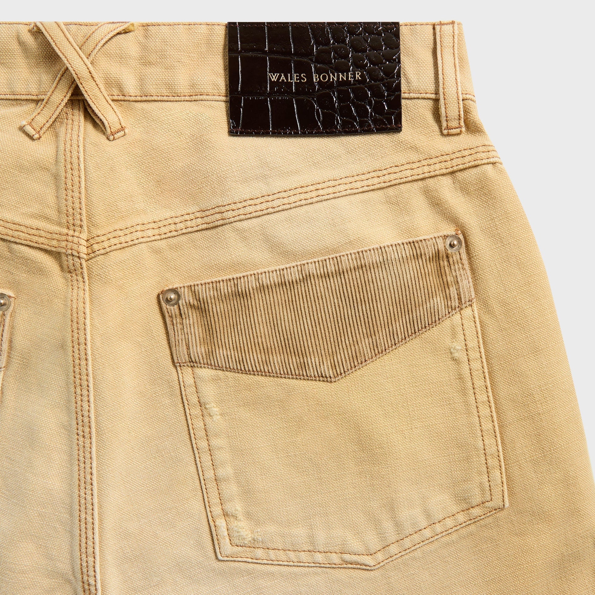 Wales Bonner Sierra Canvas Trouser in Sand / Brown
