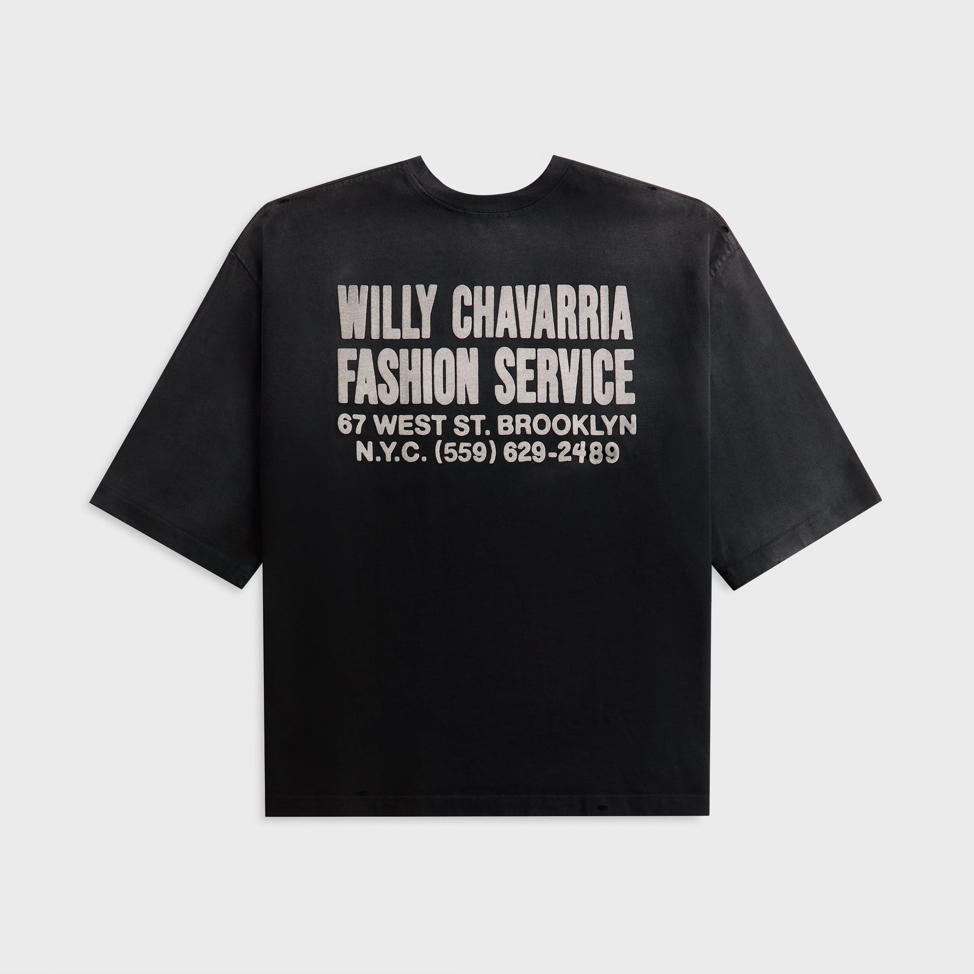 Willy Chavarria Fashion Services Buffalo Tee - Black