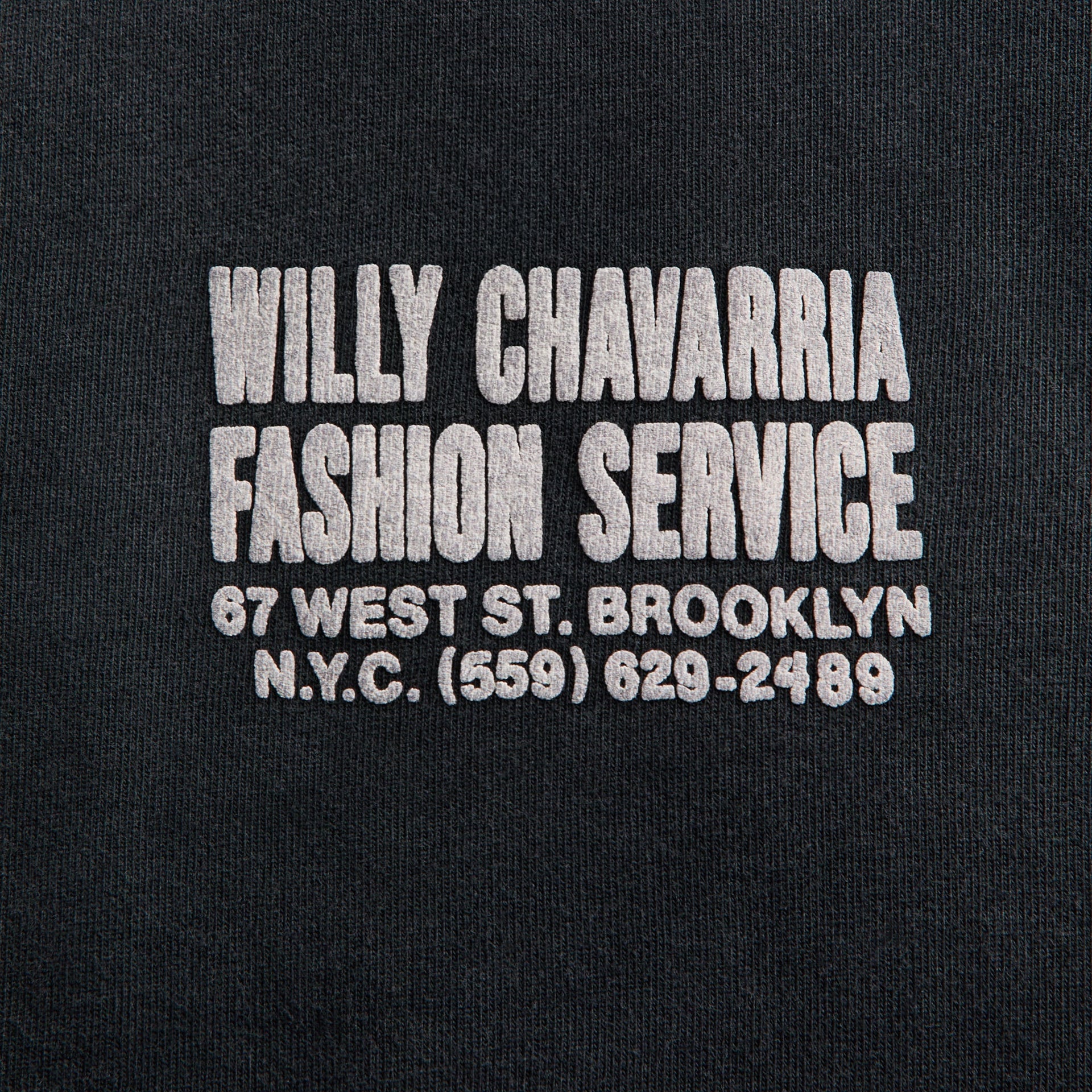Willy Chavarria Fashion Services Buffalo Tee - Black