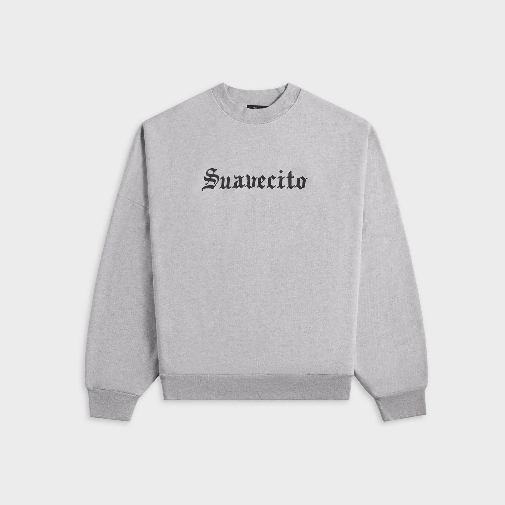 Willy Chavarria Suavacito Hooligan Crewneck Sweatshirt - Heather Grey