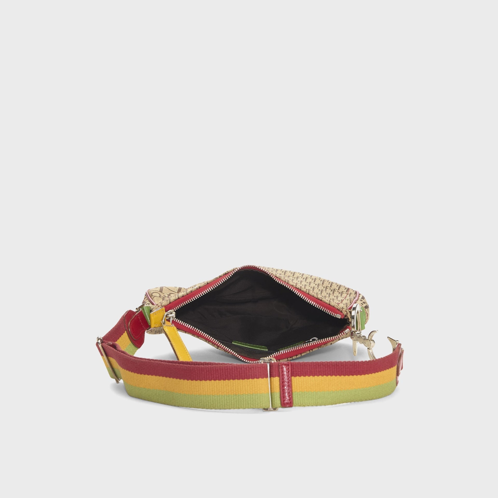 WGACA Dior Canvas Rasta Saddle Pochette in Multi