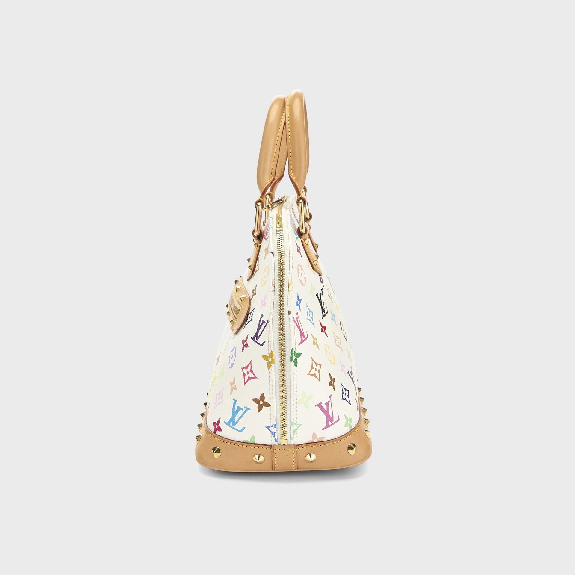 WGACA Takashi Murakami x Louis Vuitton White Monogram Multicolore Alma PM in White