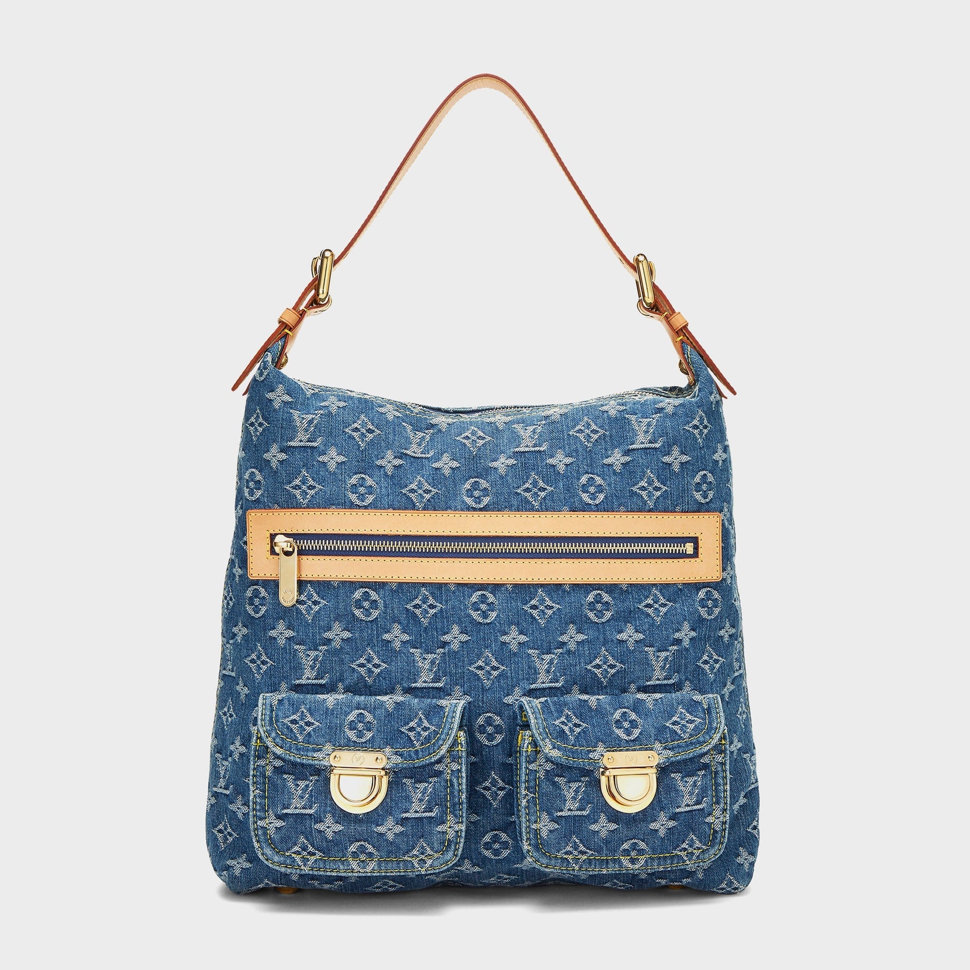 WGACA Louis Vuitton Denim Baggy Gm in Blue