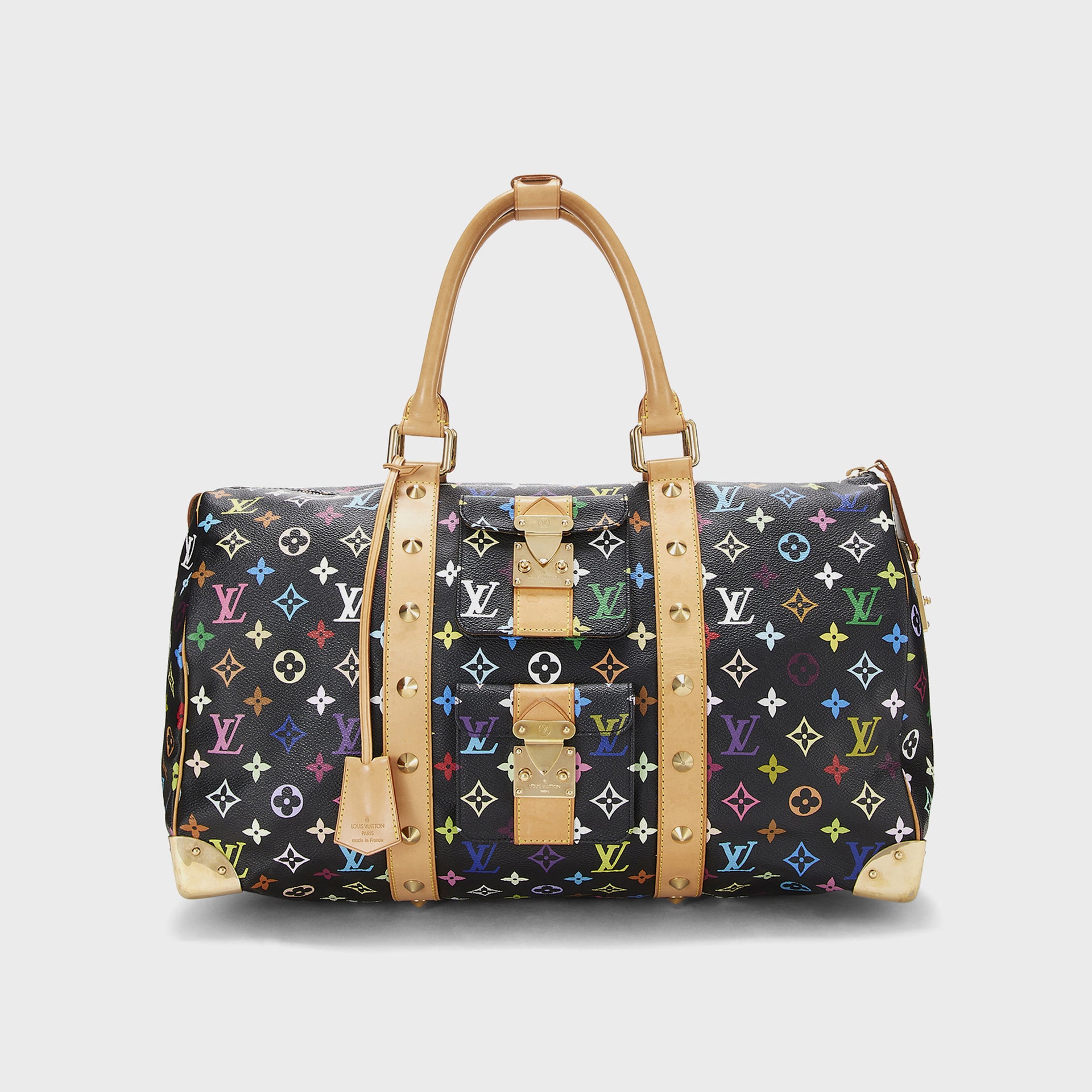 WGACA Louis Vuitton Keepall 45 - Black / Multi