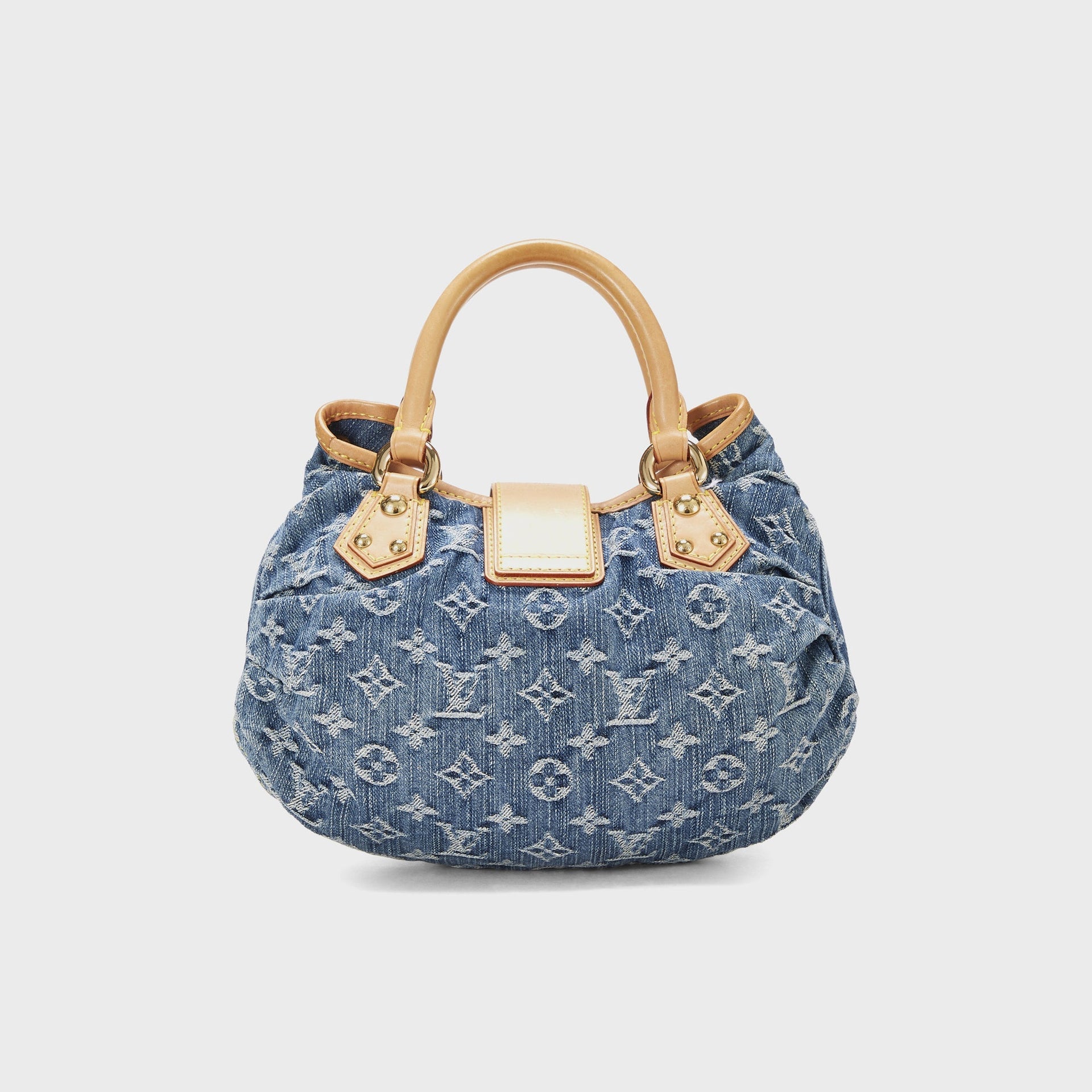 WGACA Louis Vuitton Monogrammed Denim Pleaty - Blue