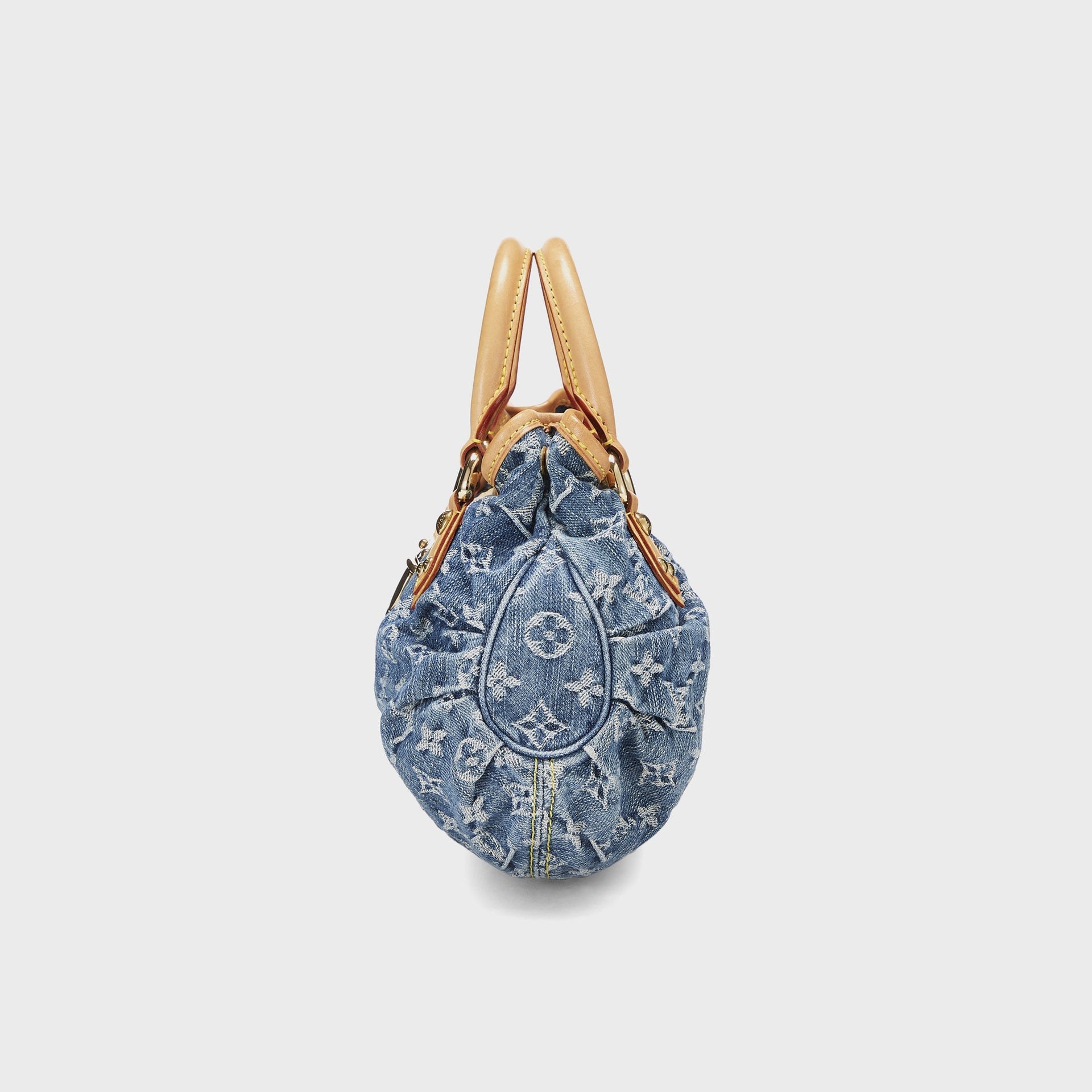 WGACA Louis Vuitton Monogrammed Denim Pleaty - Blue