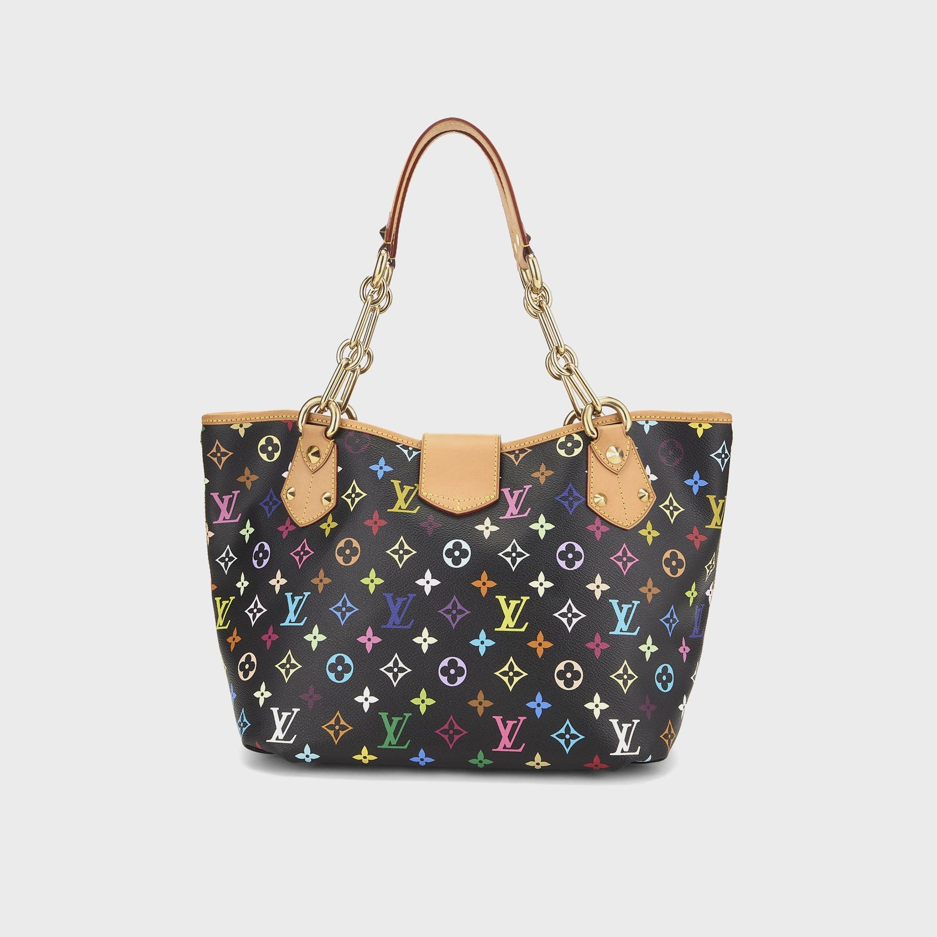 WGACA Takashi Murakami x Louis Vuitton White Monogram Multicolore Annie GM in Black