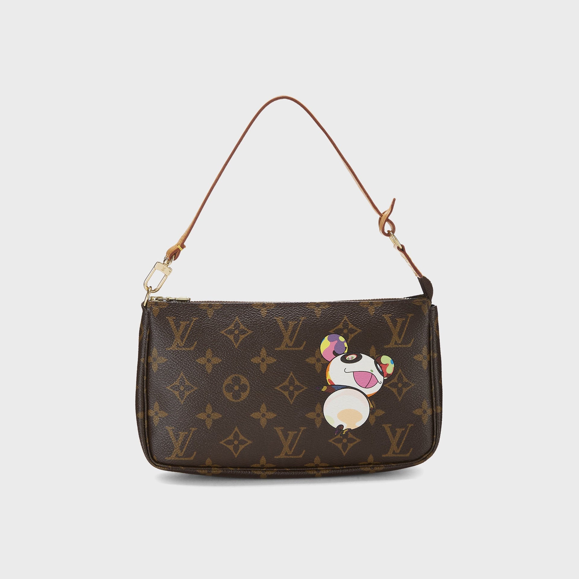WGACA Louis Vuitton Murakami Panda Pochette Accessories V2 in Brown