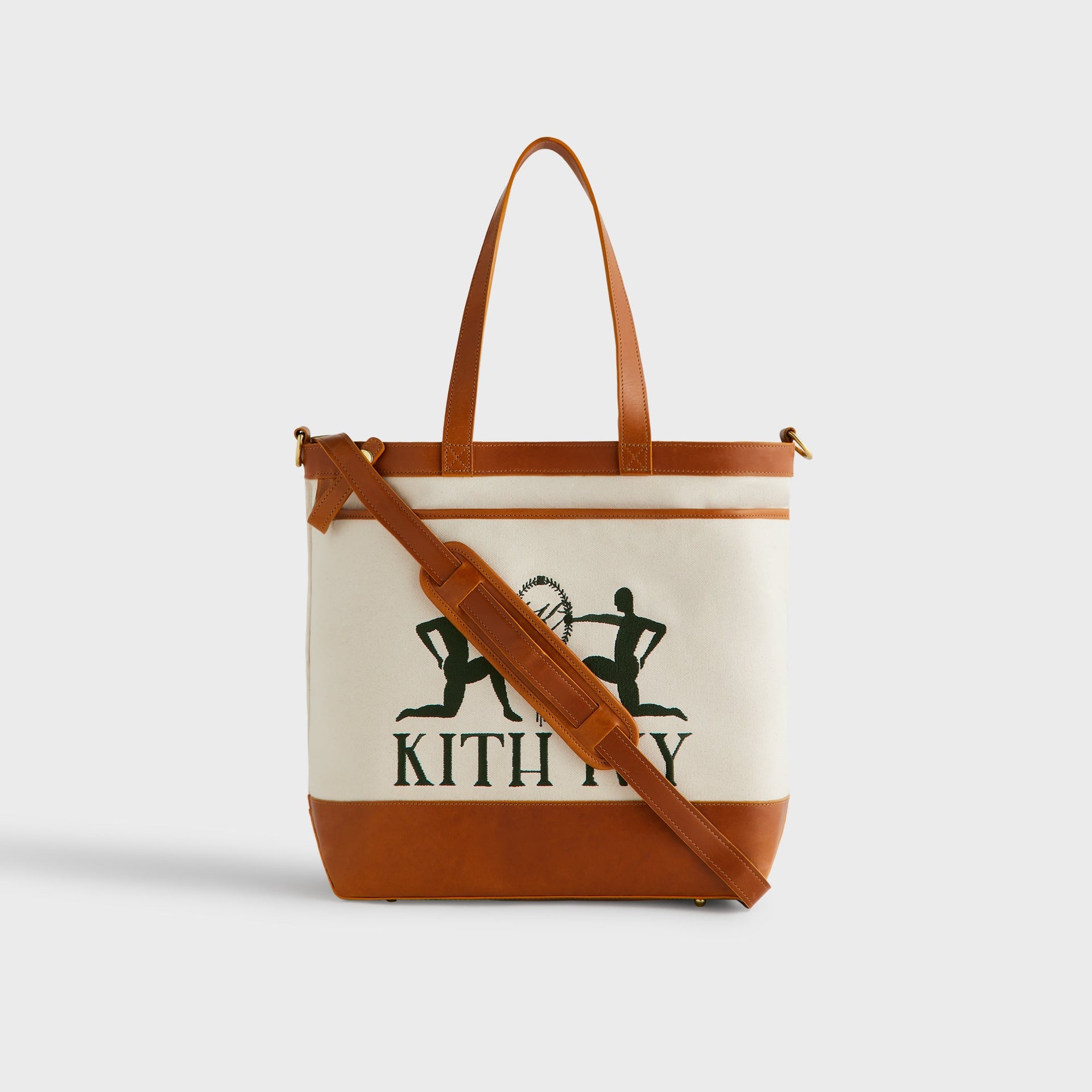 Kith Ivy for Wilson Leather Trimmed Tote - Tan