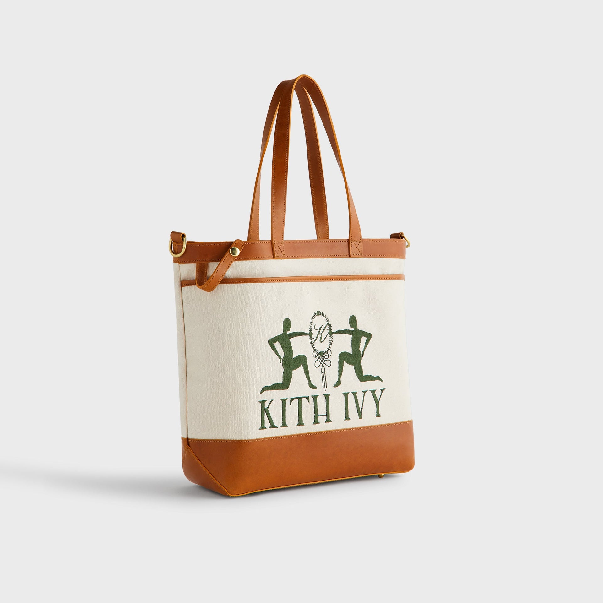 Kith Ivy for Wilson Leather Trimmed Tote - Tan