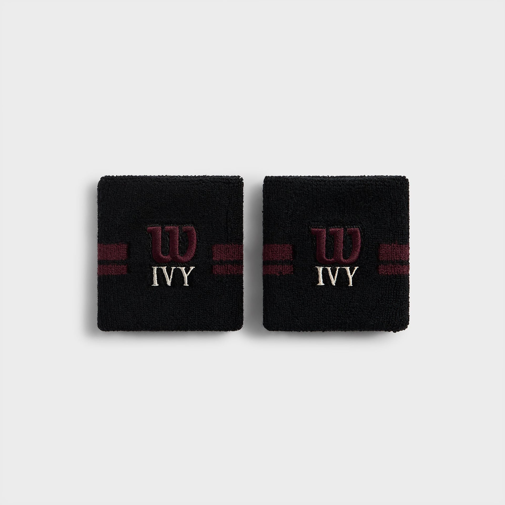 Kith Ivy for Wilson Terry Stripe Wristbands - Black