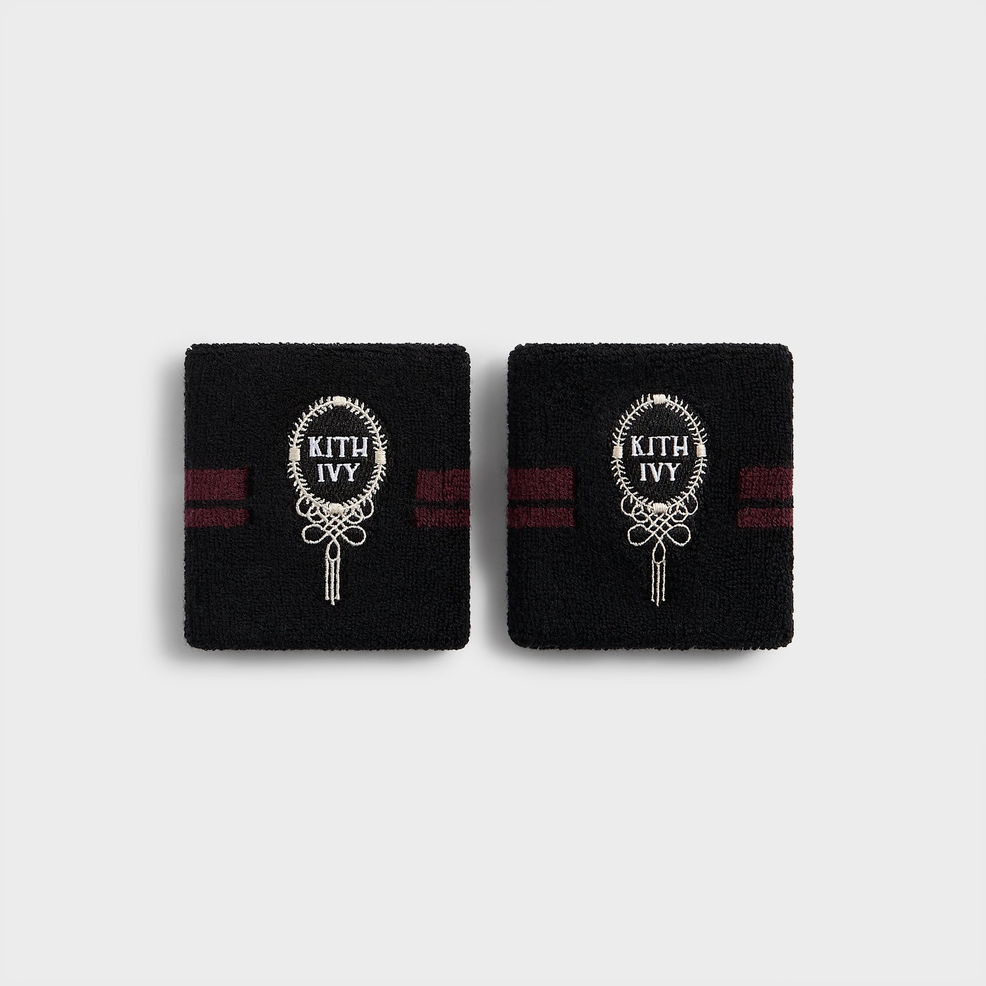 Kith Ivy for Wilson Terry Stripe Wristbands - Black