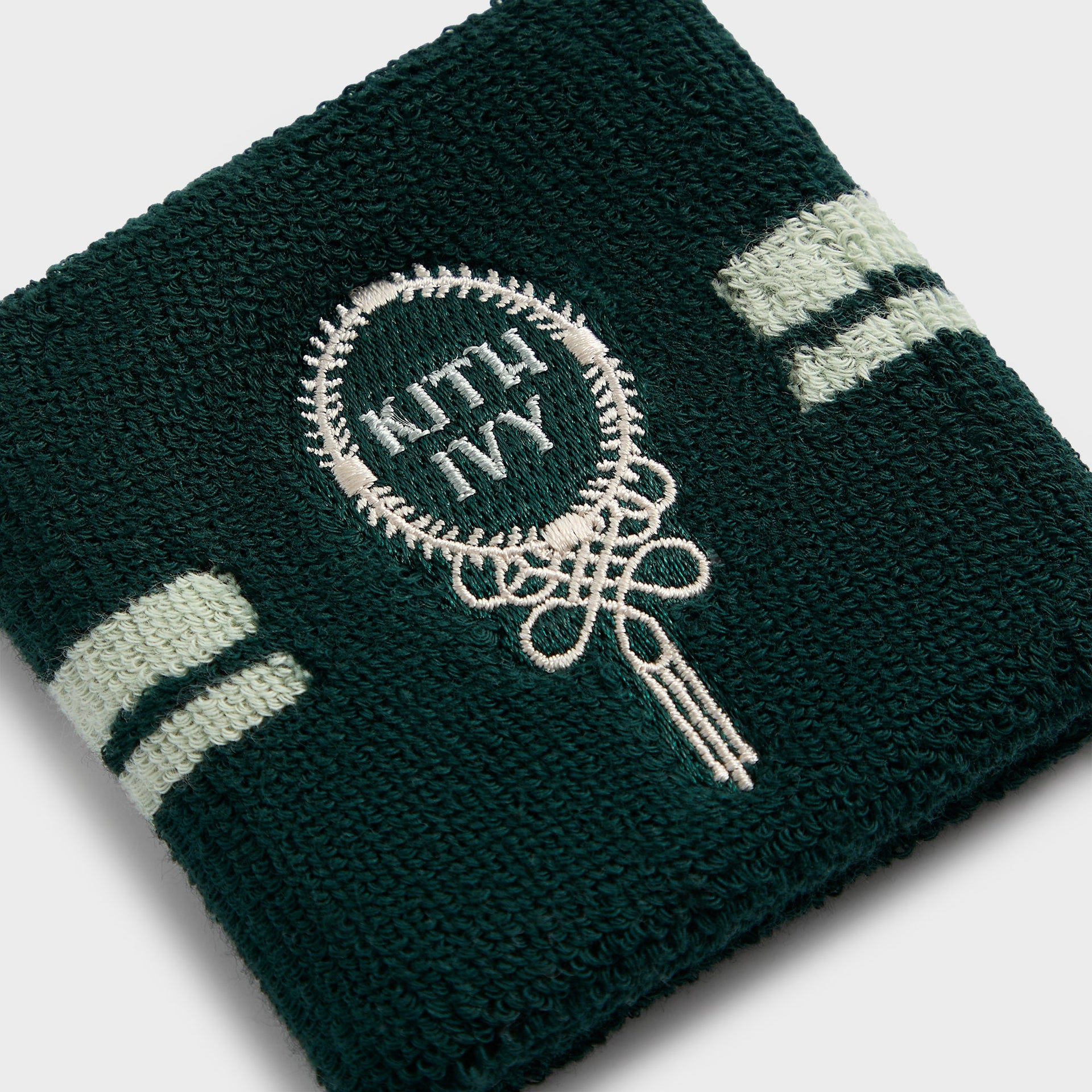 Kith Ivy for Wilson Terry Stripe Wristbands - Ivy Green