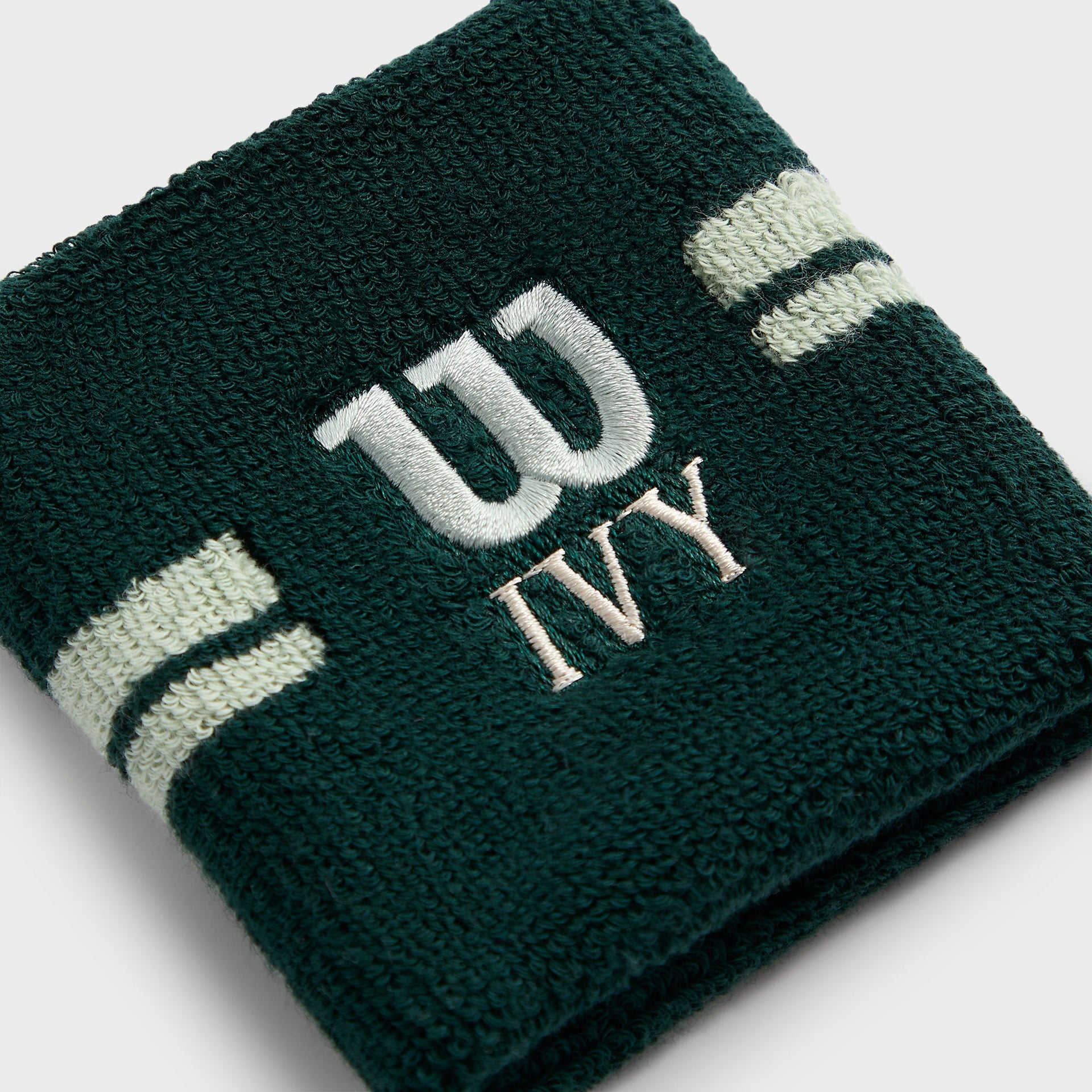 Kith Ivy for Wilson Terry Stripe Wristbands - Ivy Green