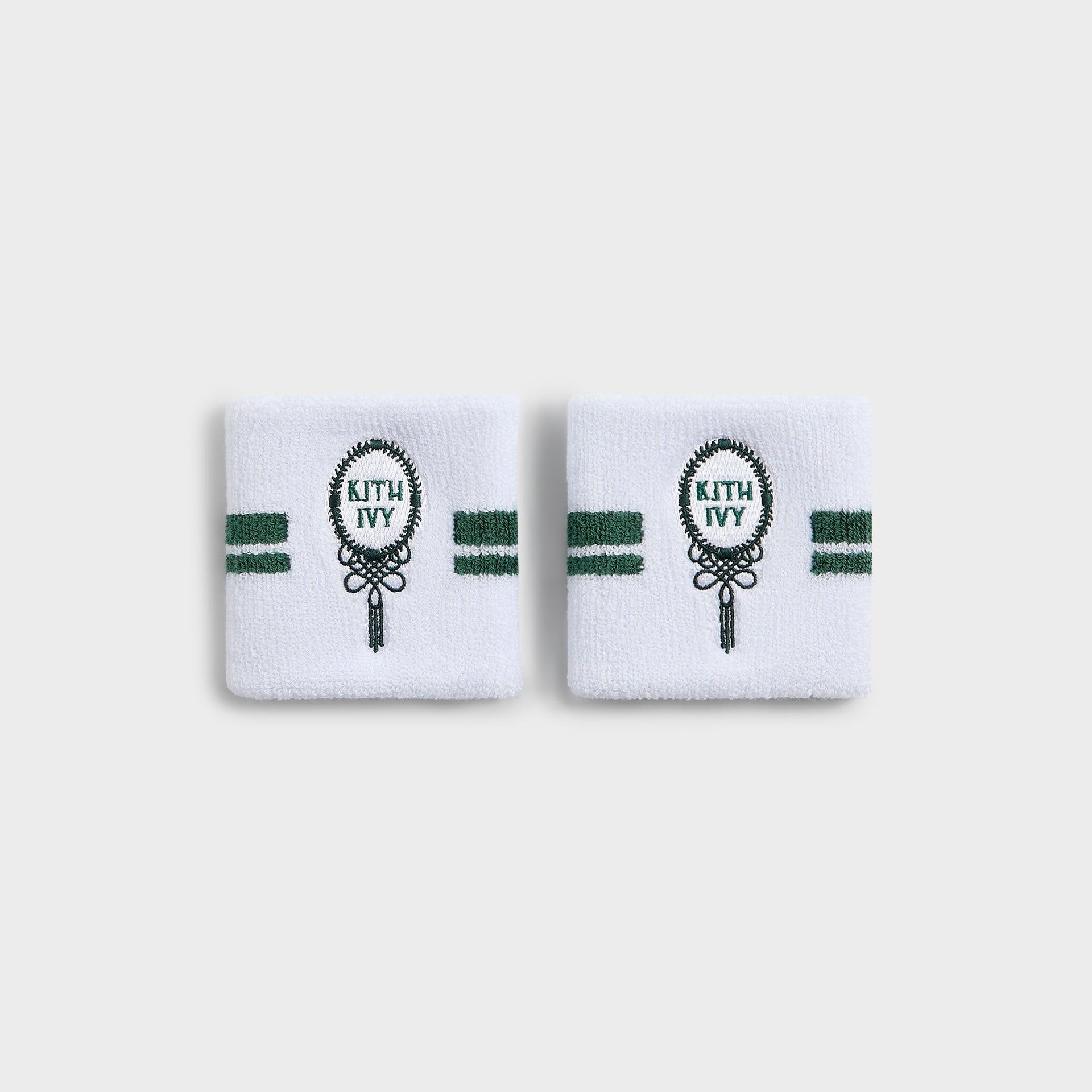 Kith Ivy for Wilson Terry Stripe Wristbands - White