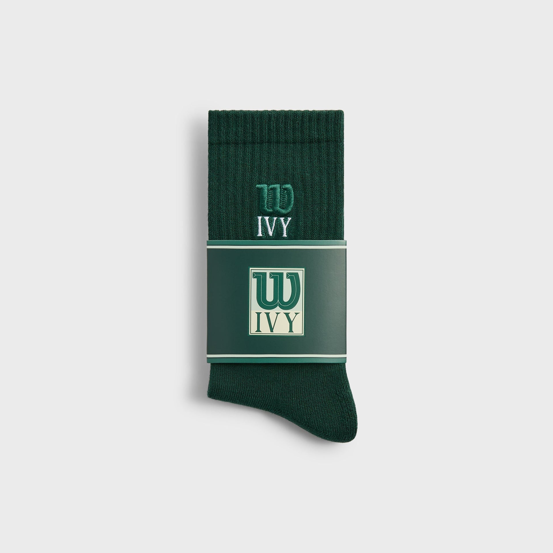Kith Ivy for Wilson Logo Crew Socks - Ivy Green
