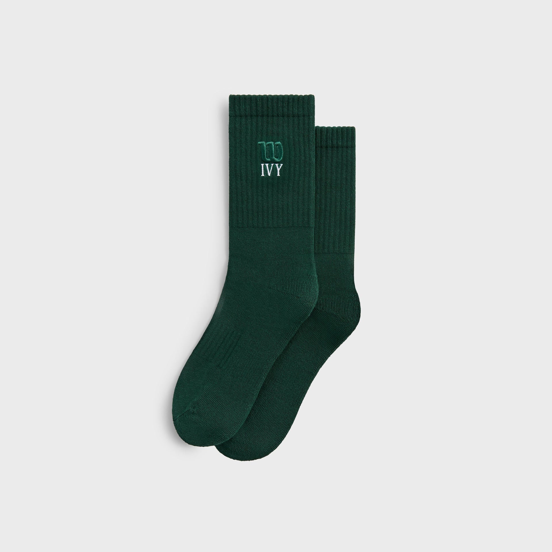 Kith Ivy for Wilson Logo Crew Socks - Ivy Green