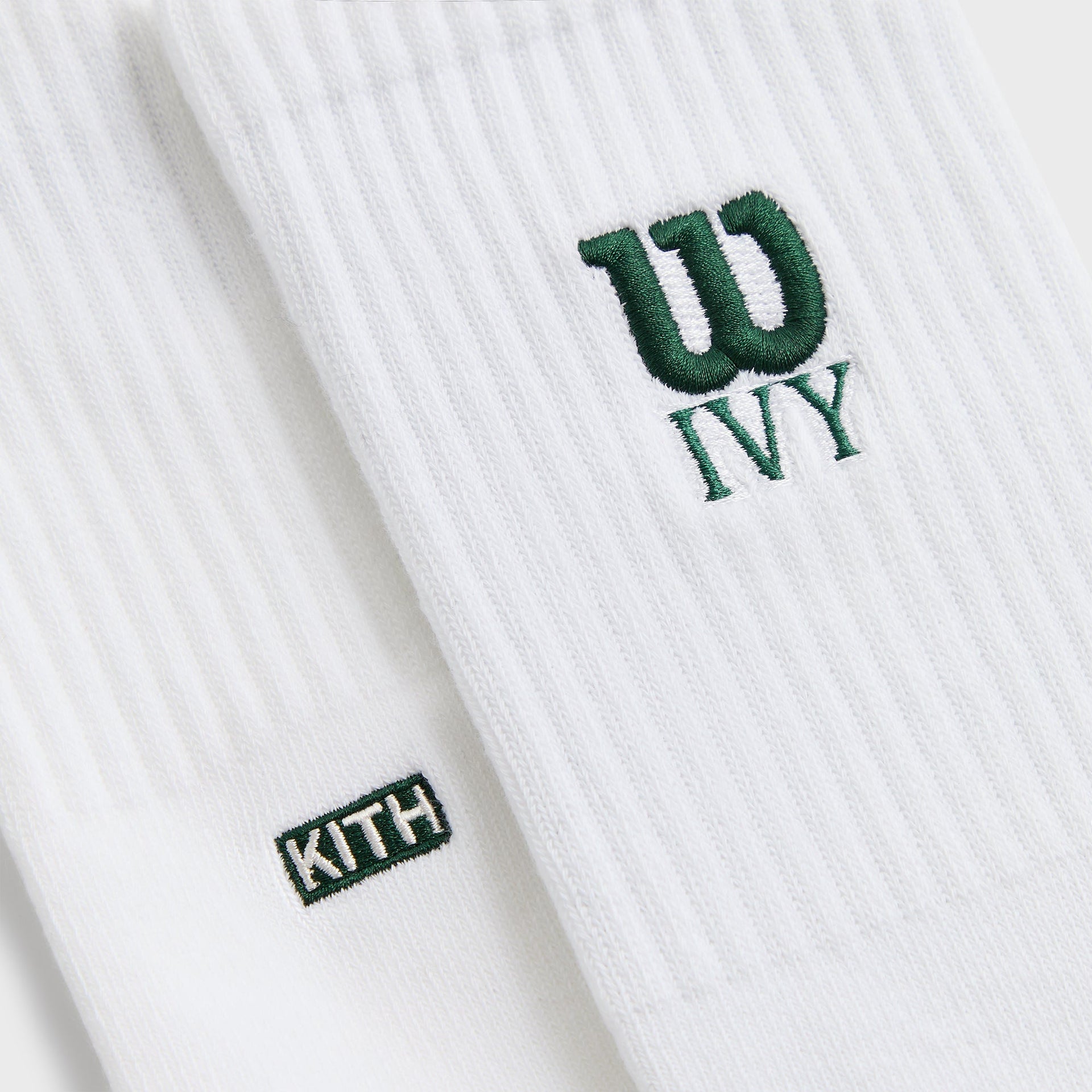 Kith Ivy for Wilson Logo Crew Socks - White