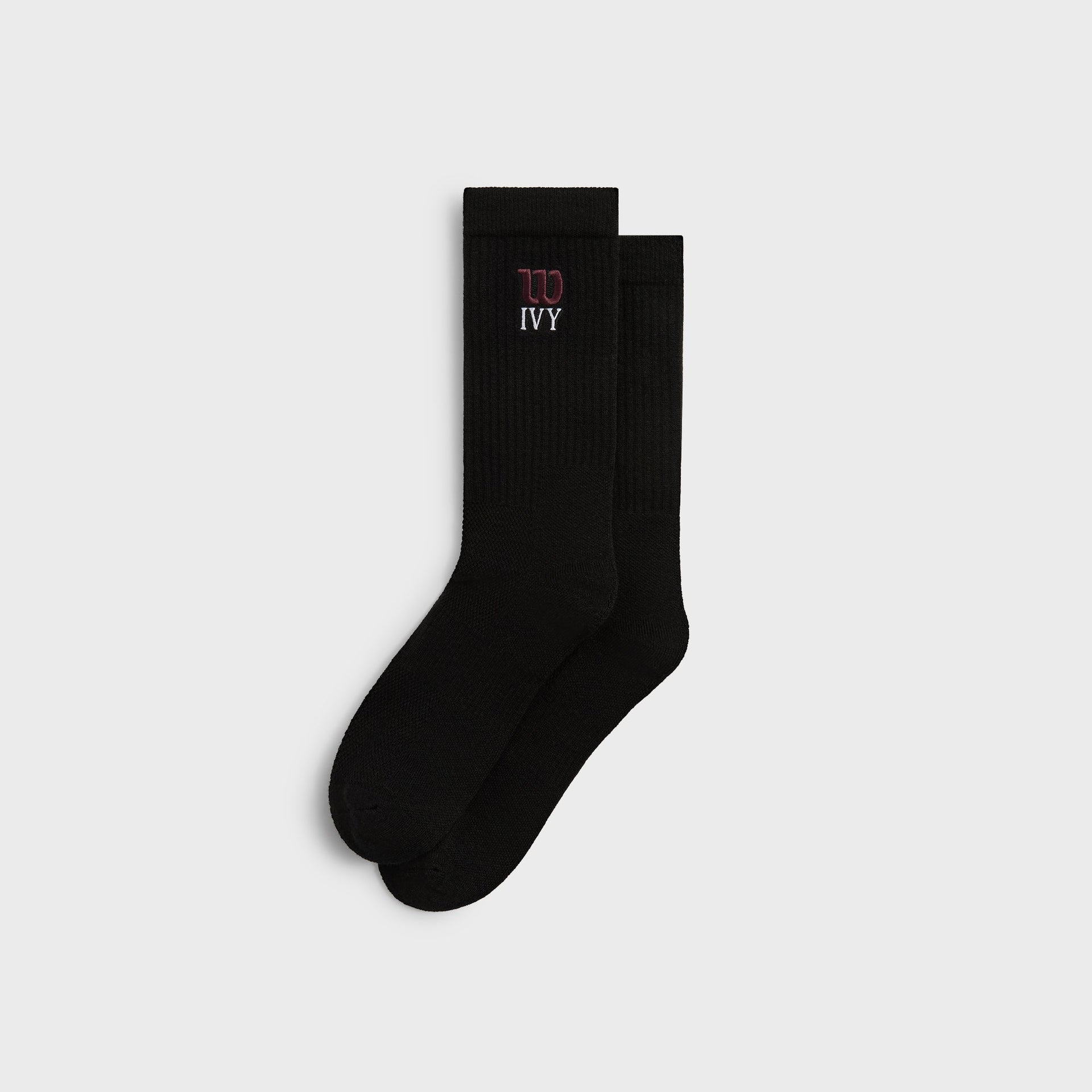 Kith Ivy for Wilson Performance Crew Socks - Black