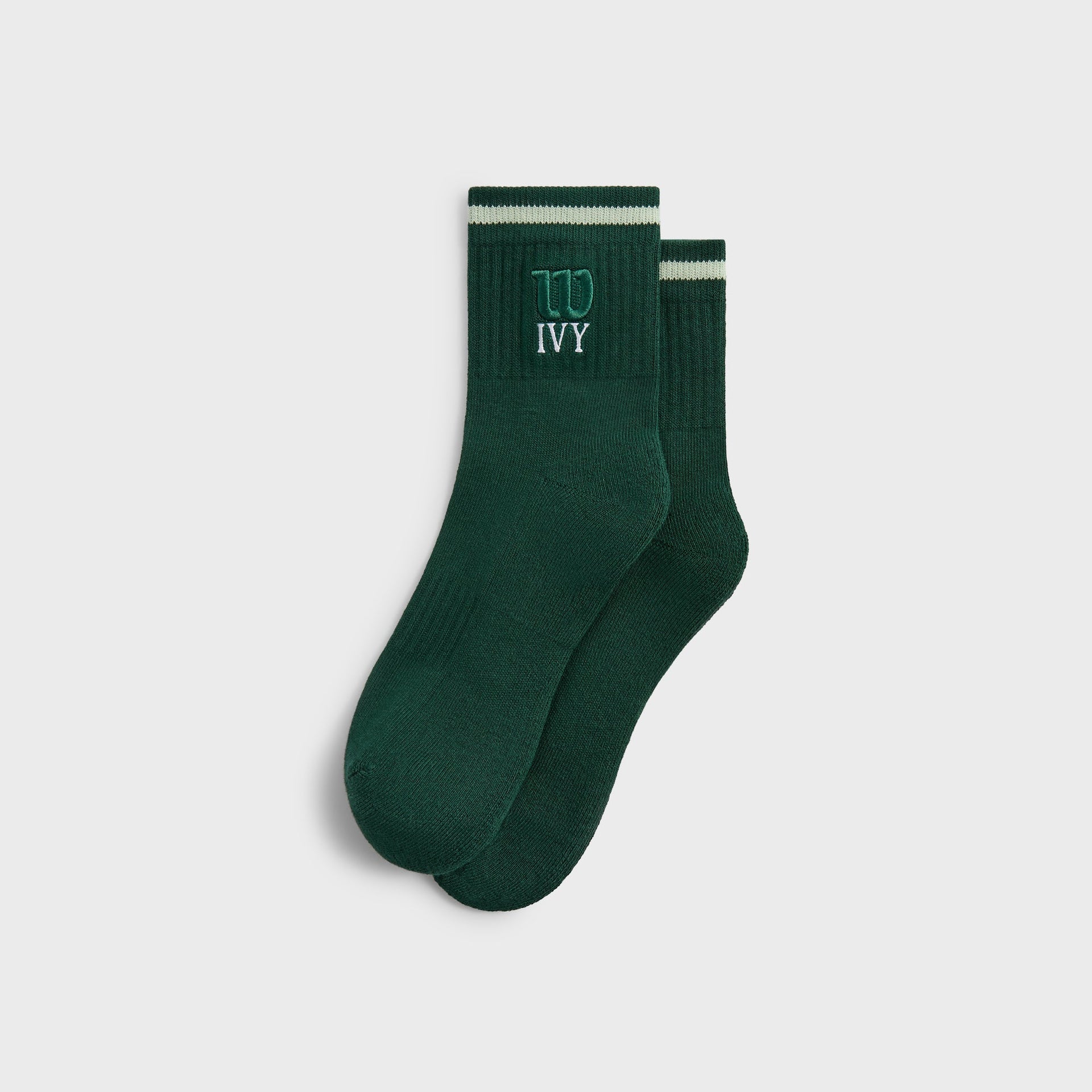 Kith Ivy for Wilson Quarter Top Socks - Ivy Green