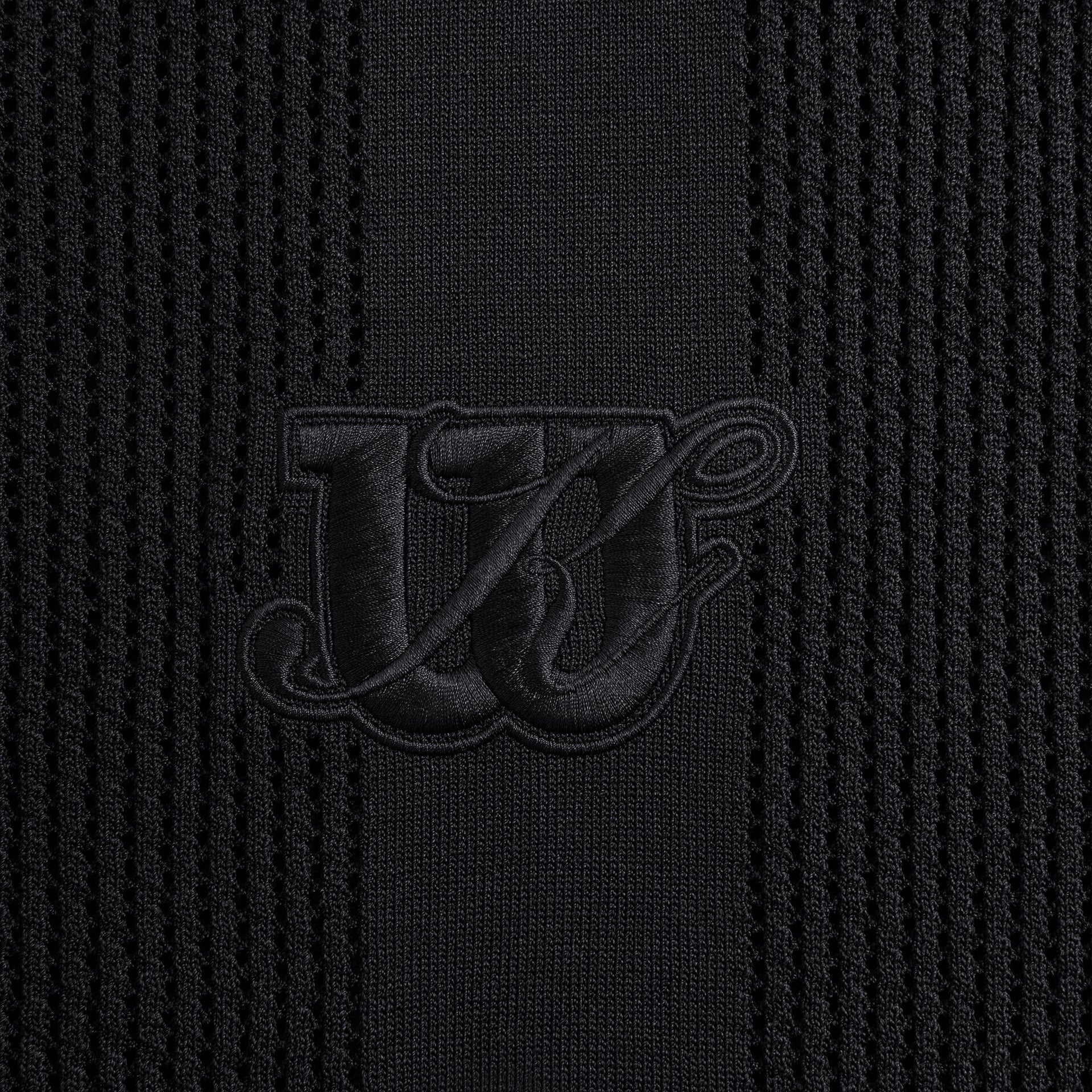 Kith for Wilson Crochet Polo - Black