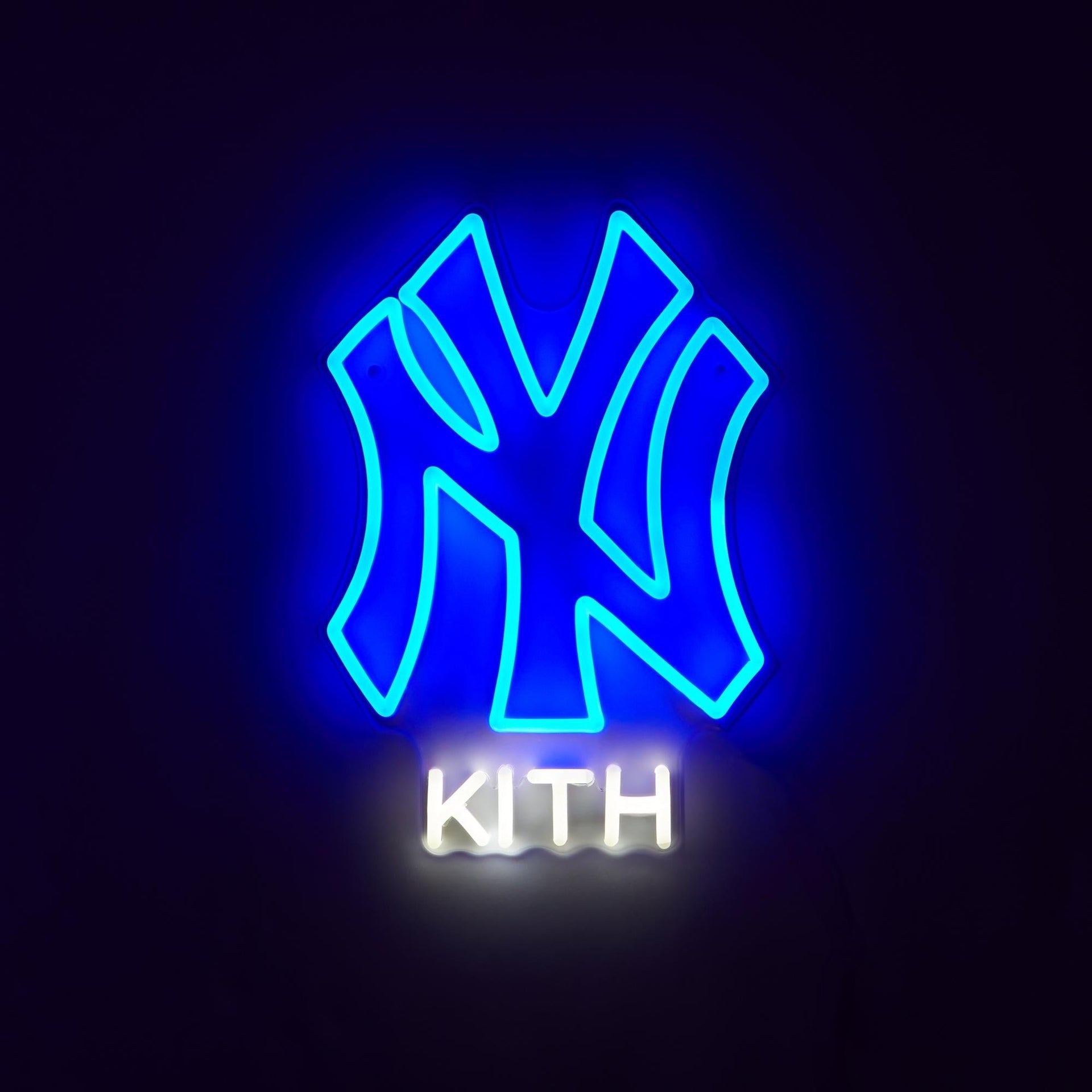 Kith & Yellowpop for the New York Yankees LED Neon Sign - Blue - PH