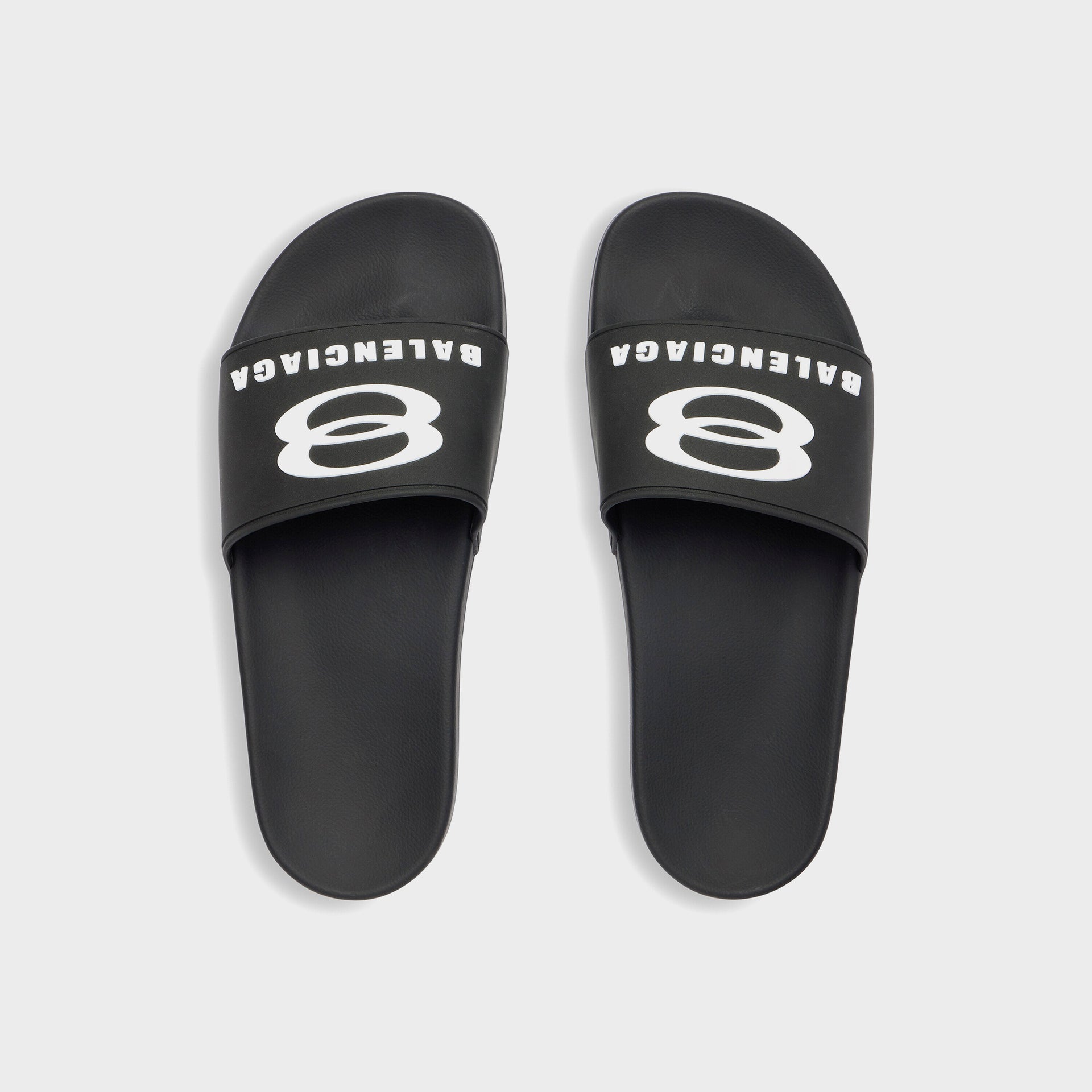 Balenciaga Pool Slide - Black / White