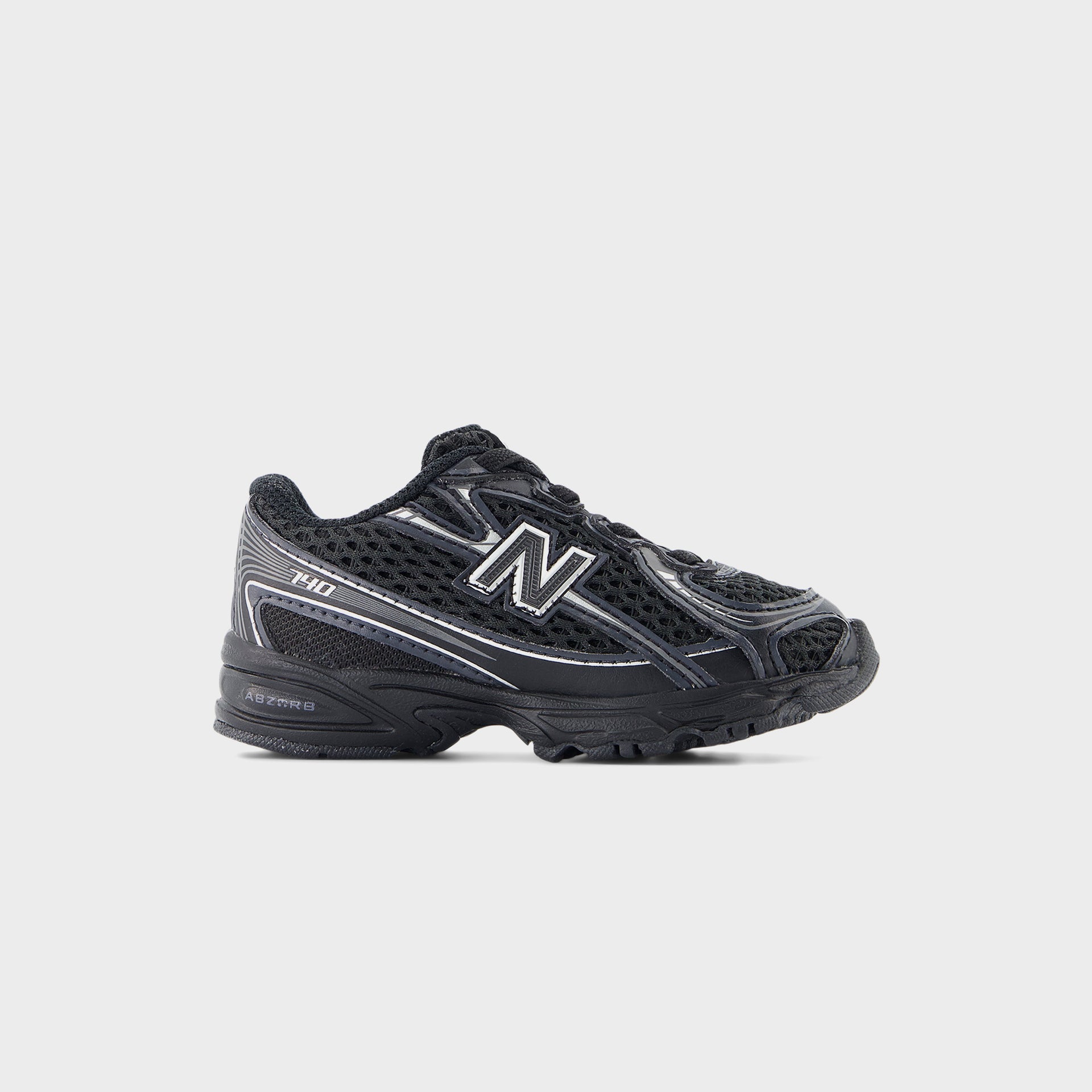 New Balance TD 740 Bungee Lace - Black / Silver Metallic