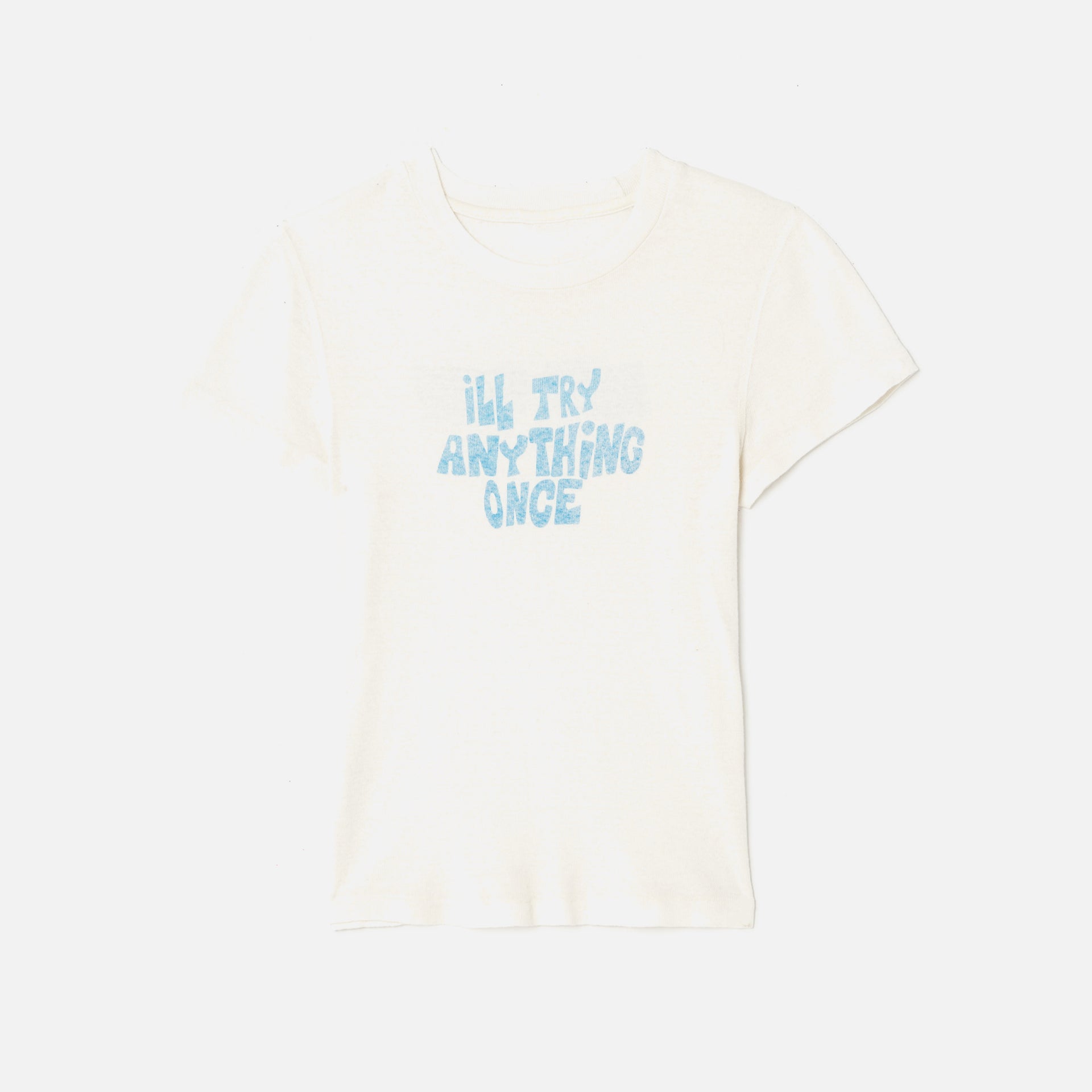 ReDone 90s Baby Tee - Vintage White